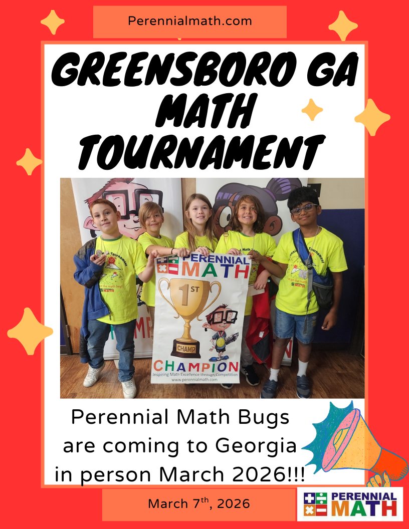 Perennial Math - 🎉 Calling All Mathletes – Greensboro GA... | Facebook