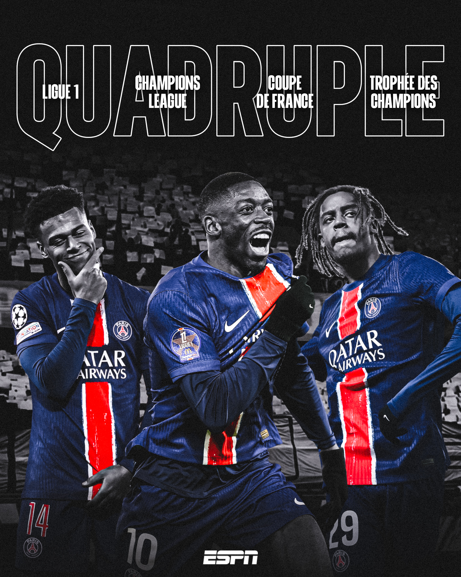 PSG WIN THE CHAMPIONS LEAGUE TO COMPLETE THE QUADRUPLE 🏆
