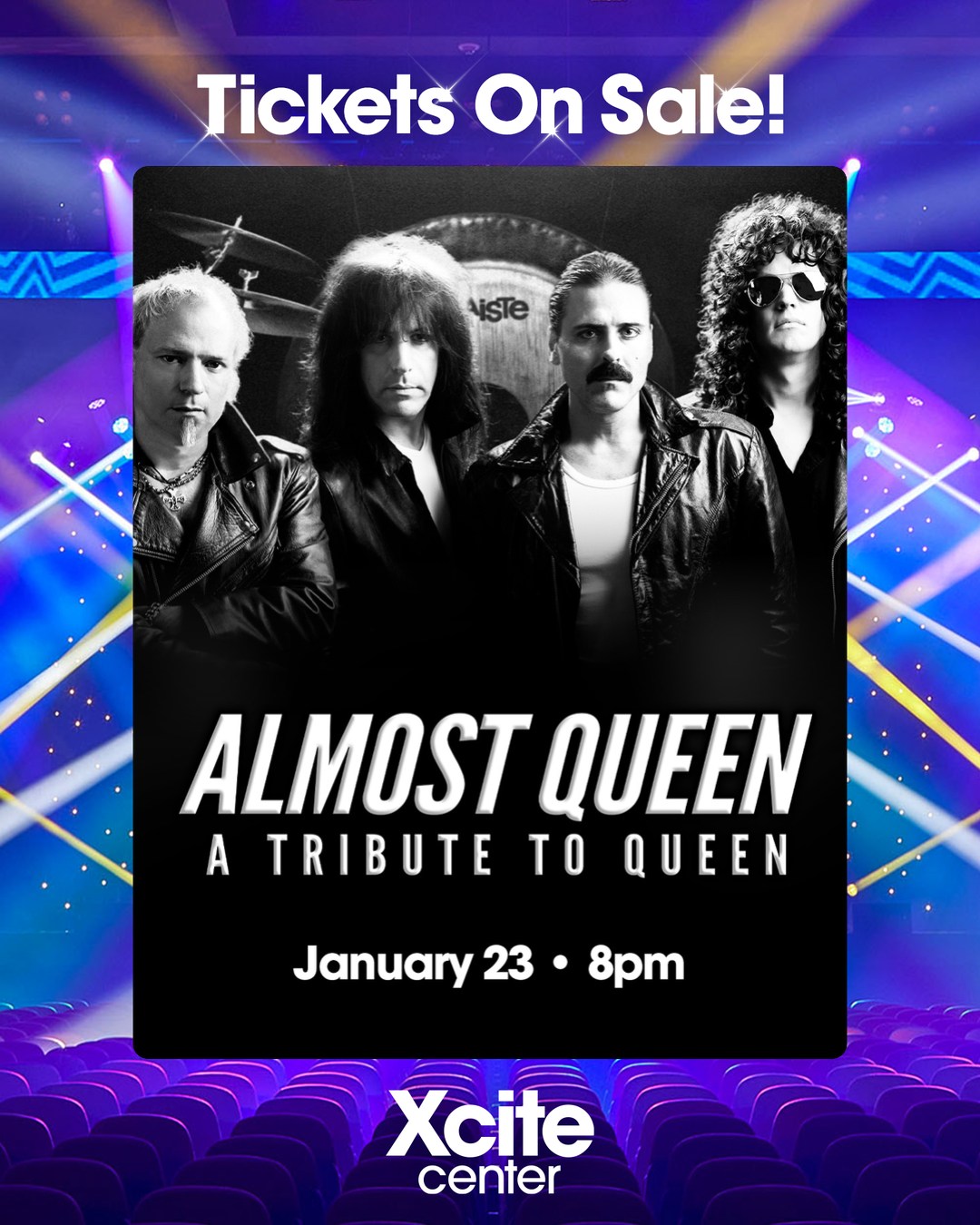 Get your tickets NOW to see Almost Queen - A Tribute to Queen at