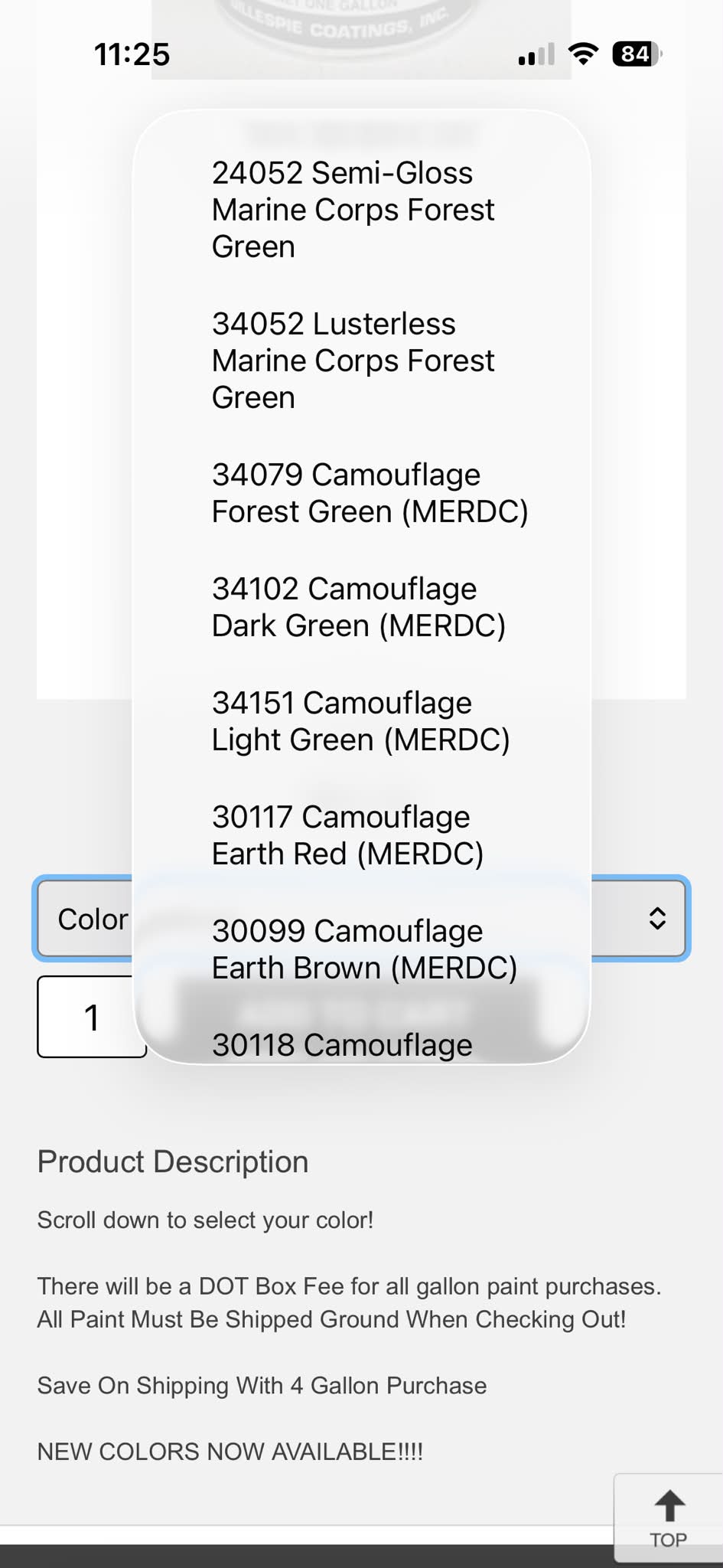 Which green is the correct one?