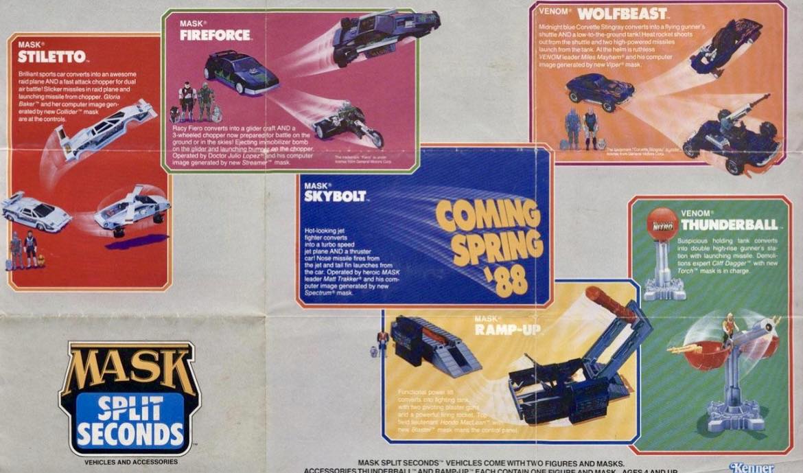 Part 2 of a throwback look at the Official M.A.S.K. Split Seconds