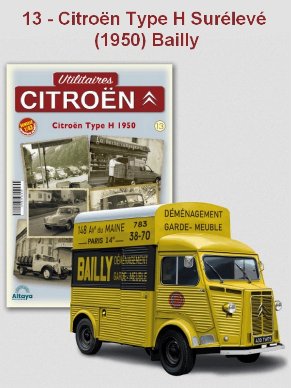 Modèle Réduit Citroën Type H MIROR 1948 Altaya N°26 échelle 1:43 - Métal, Occasion Très Bon état