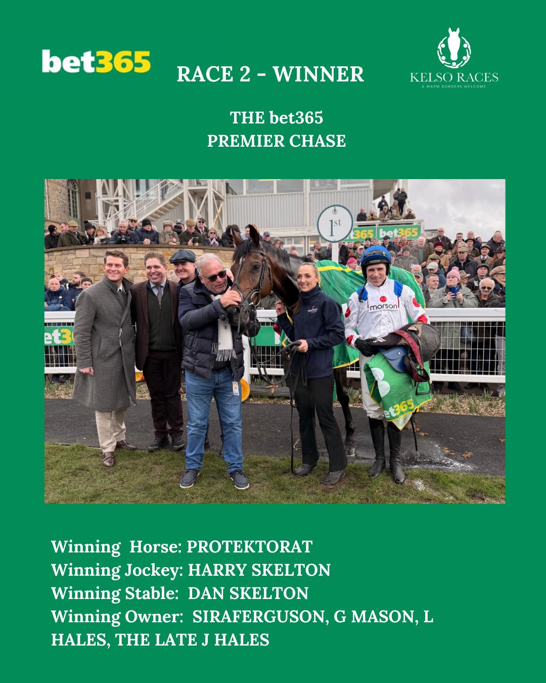 Huge congratulations to the... - Kelso Racecourse | Facebook