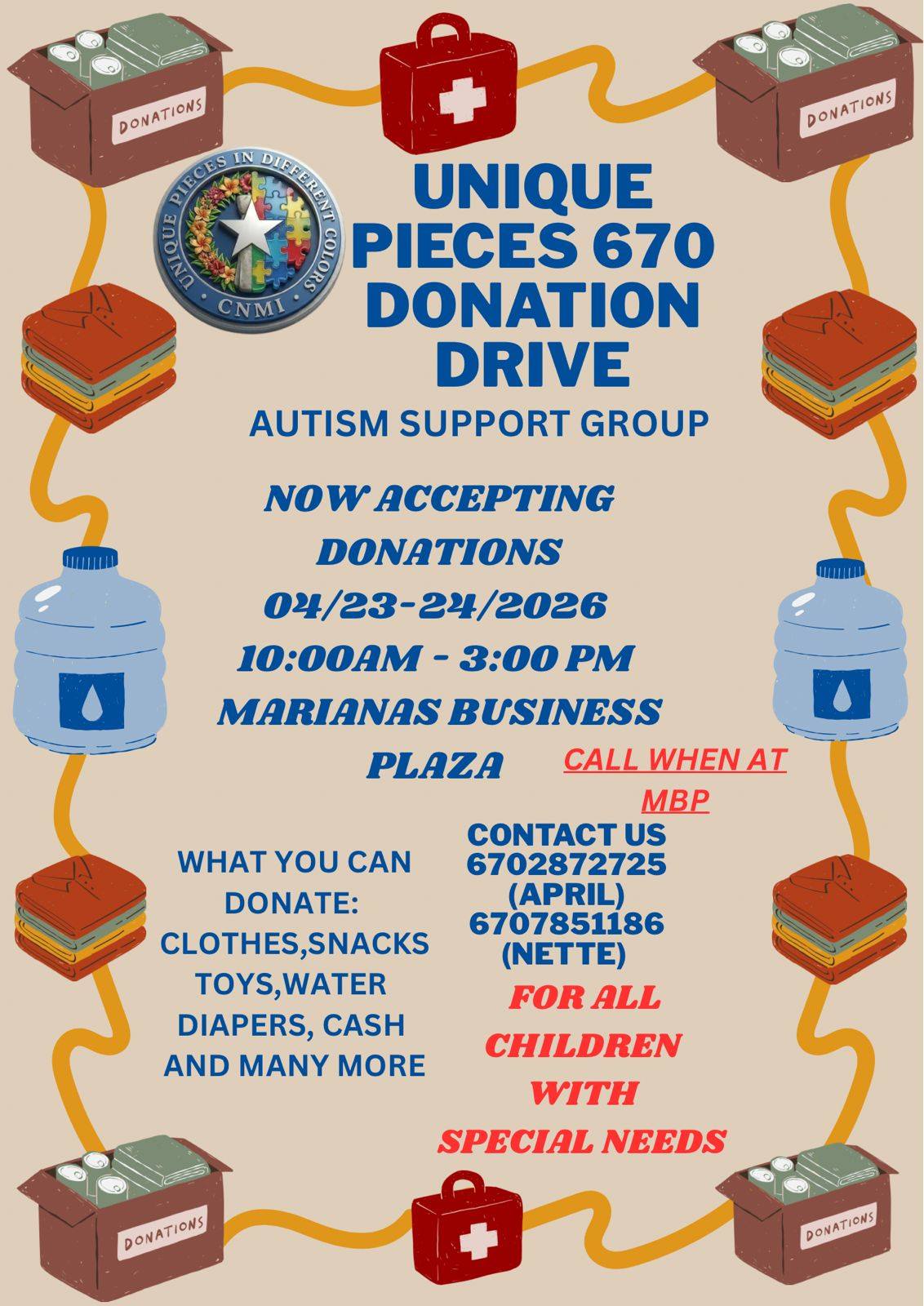 Autism Support Group Holds Sinlaku Relief Donation Drive for