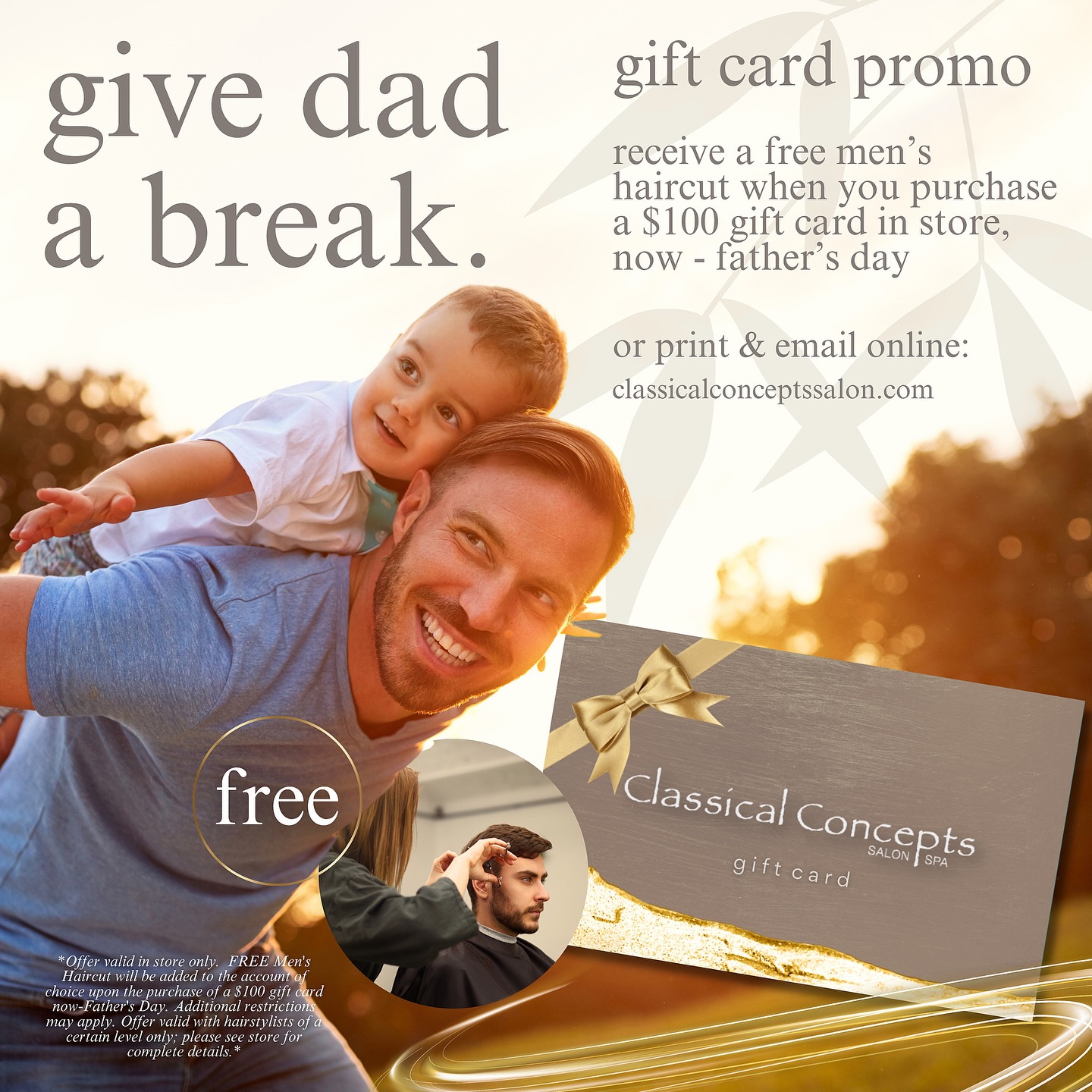 Give Dad a break this Father