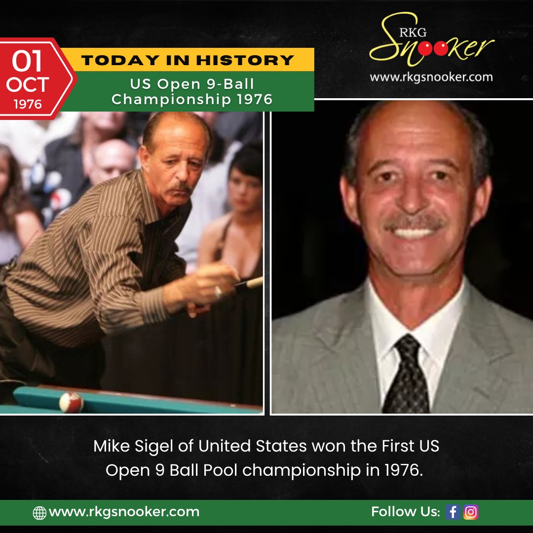 TODAY IN HISTORY Mike Sigel of United States won the First US Open