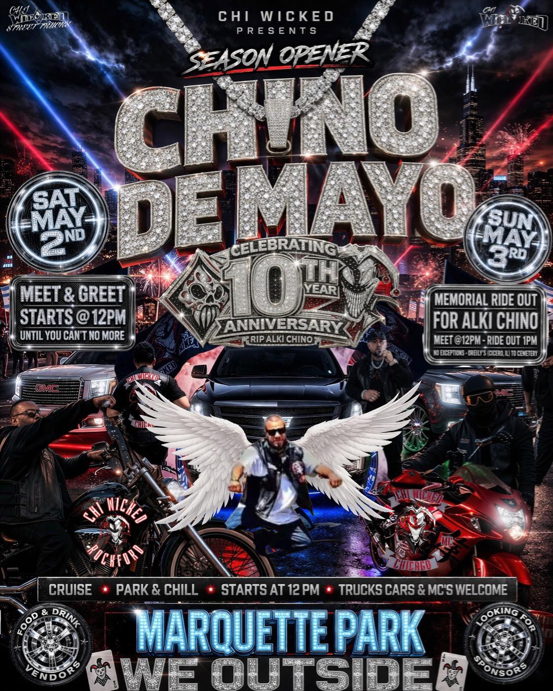 🚨CHINO DE MAYO - SEASON OPENER 2026 🚨 🃏 CHI WICKED FAMILY WE