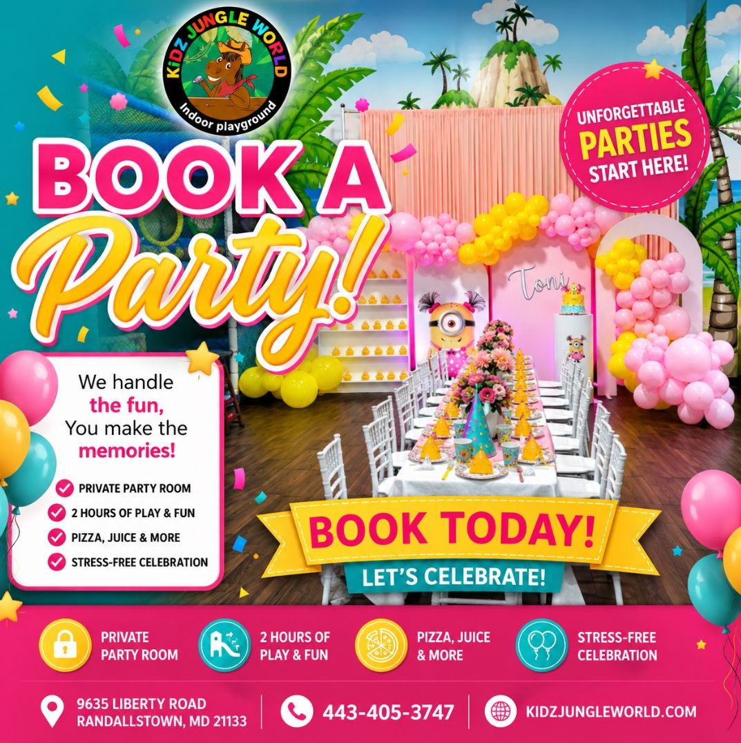 Kidz Jungle World birthday party in Randallstown MD