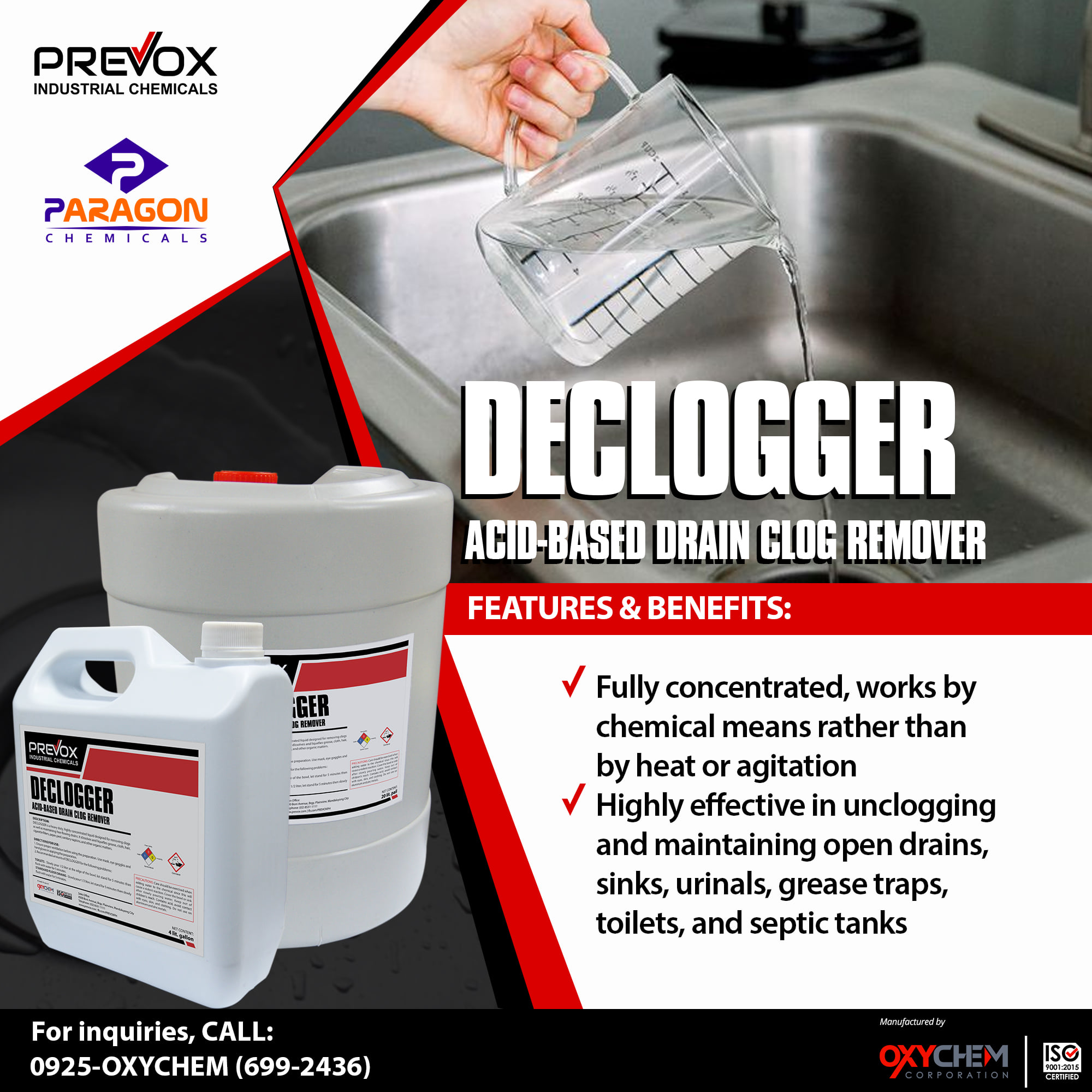 Clogged drains,... - Prevox/Paragon Industrial Chemicals | Facebook