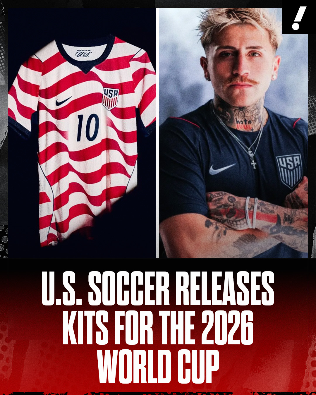 U.S. Soccer has unveiled its kits for the 2026 World Cup