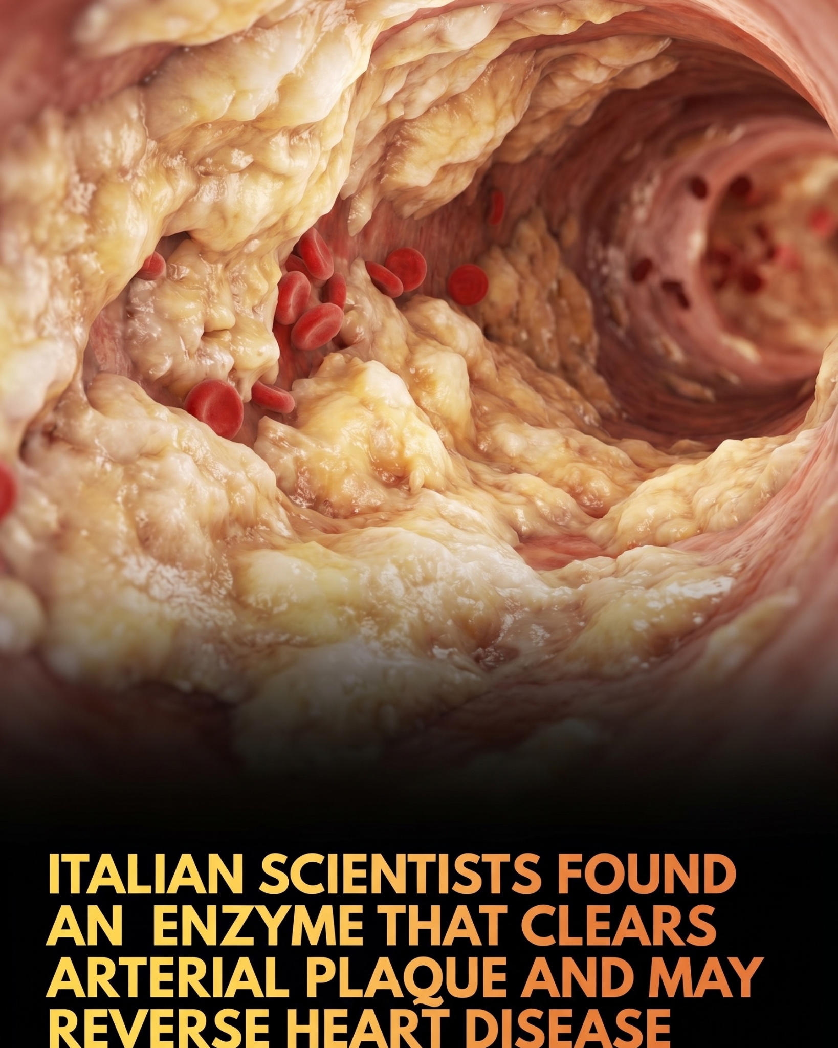 Italian scientists discover enzyme to break down arterial plaque