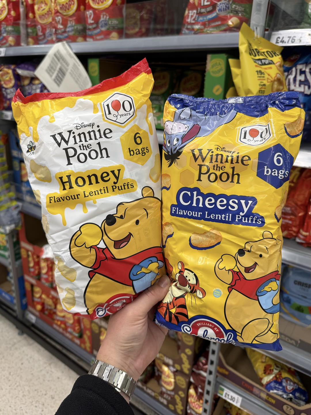 NEW Seabrook Disney Winnie the Pooh Honey and Cheesy flavour