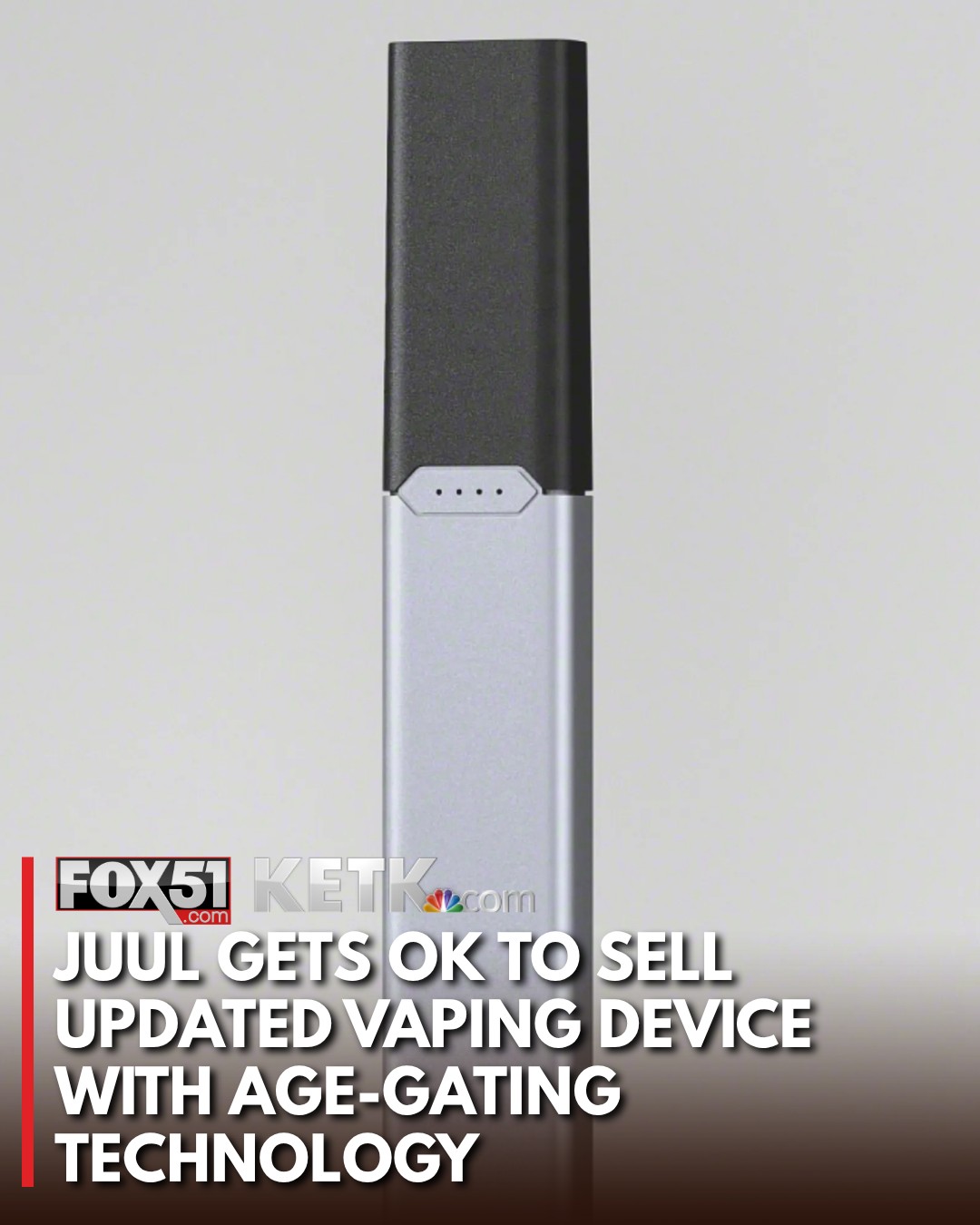 juul vape device KETK - Vaping company Labs on Friday received federal permission to sell an updated version of its e-cigarette, which includes an optional age-verification system designed to prevent underage use how to stop leaky menthol Ships From:USA Local