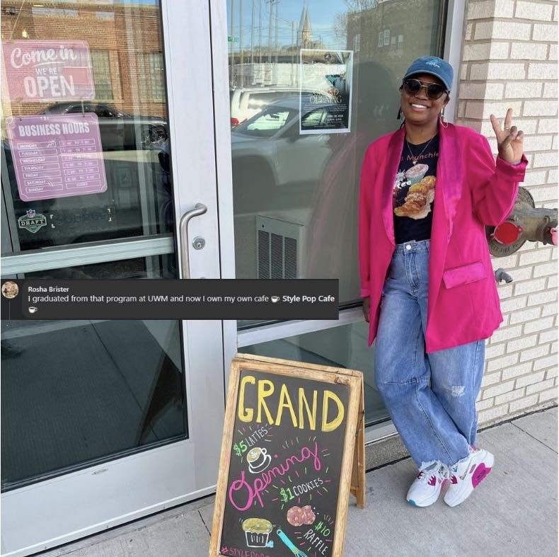 UWM - This is Rosha Brister, Owner of Style Pop Cafe in Milwaukee, WI ...