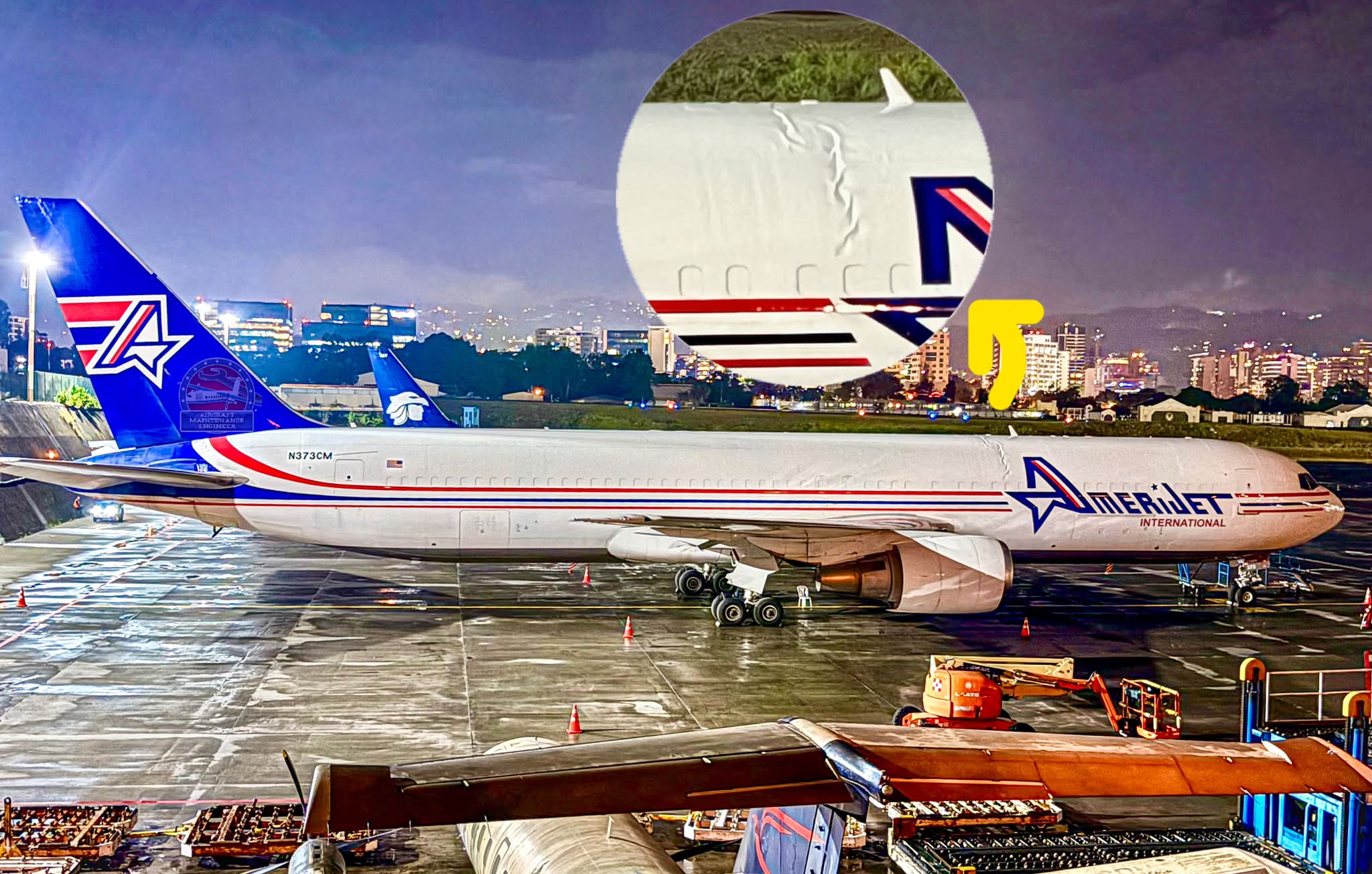 Amazon Air 767 Hard Landing Incident ✈️ Amazon Prime Air Boeing