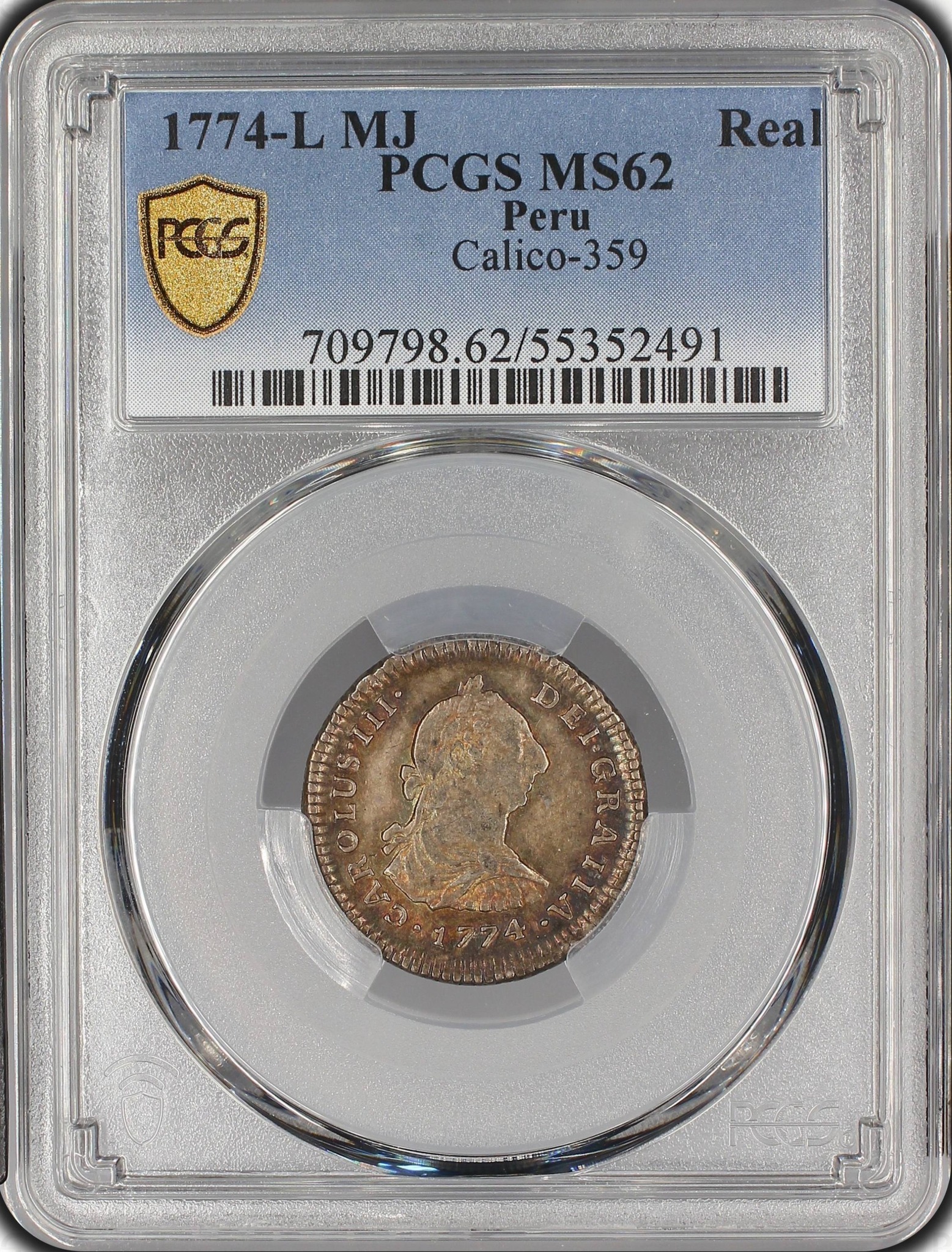 日本】明治四年（1871年）一圓金幣，早期版（即“低點版”），PCGS-MS63