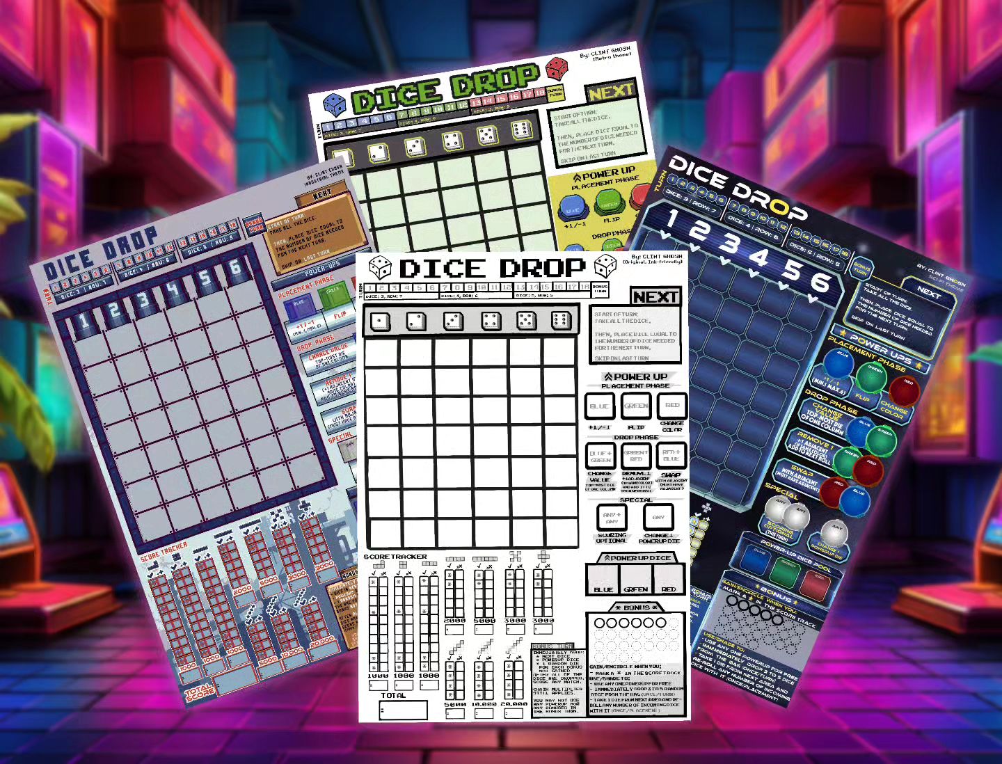 Dice Drop, a tetris-inspired 1-sheet... - C.G. Games - CGG
