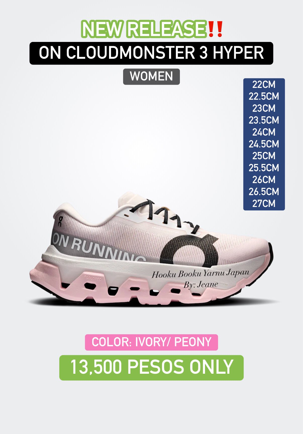 NEW RELEASE ALERT ?✨ ON CLOUDMONSTER 3 HYPER WOMEN ?? Super 