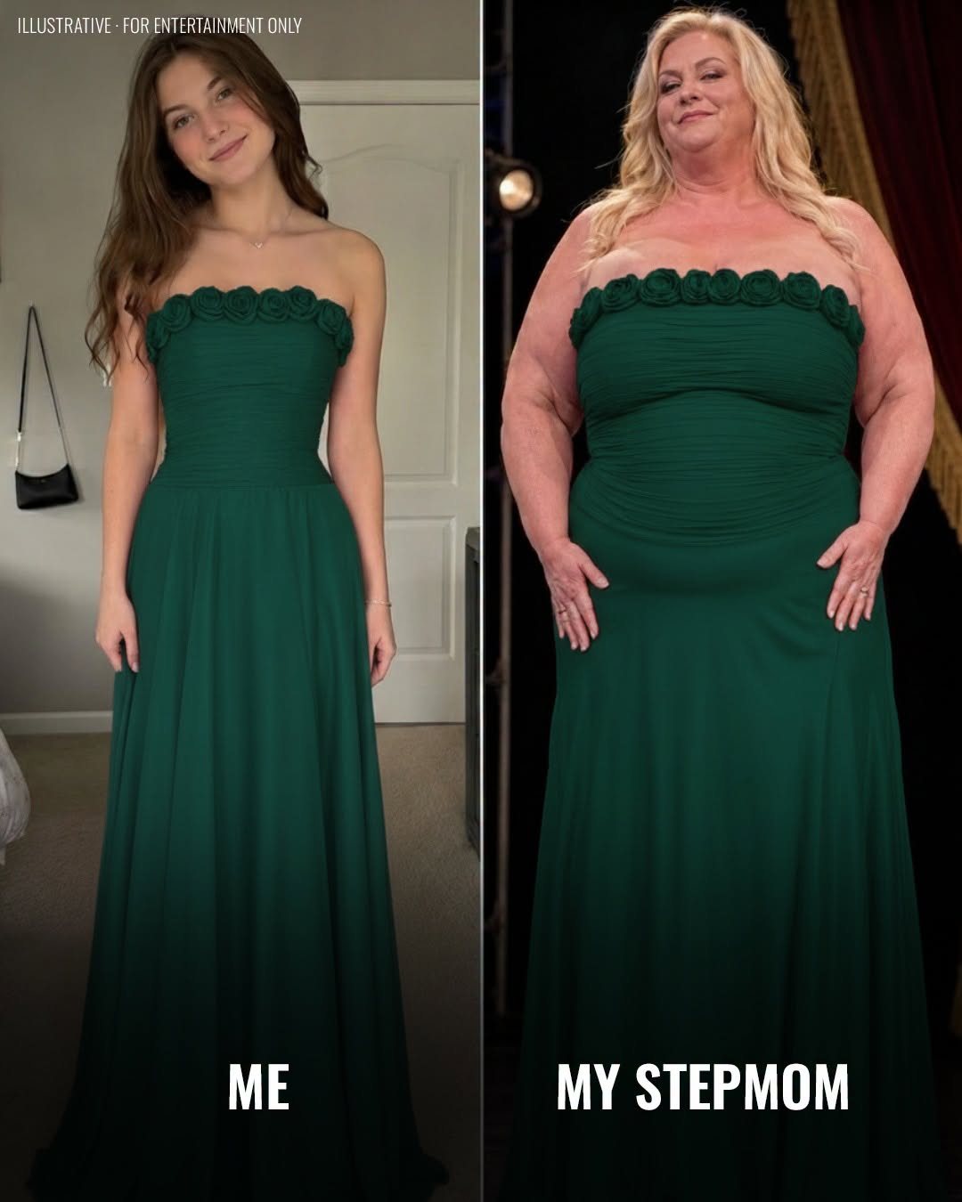 Stepmom mimics prom dress and date's response shocks everyone