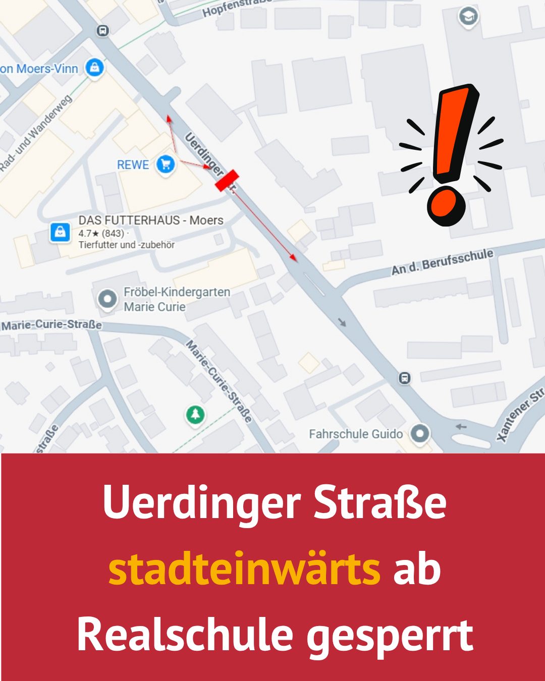 Aktuelle Info von ENNI: Ab Donnerstag (3.) wird eine Stromleitung ...