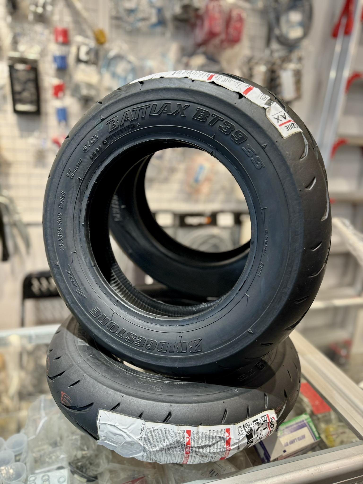 BRIDGESTONE Battlax bt39? ✓3.50 x 10 ✓Made in Japan #RM3xx 