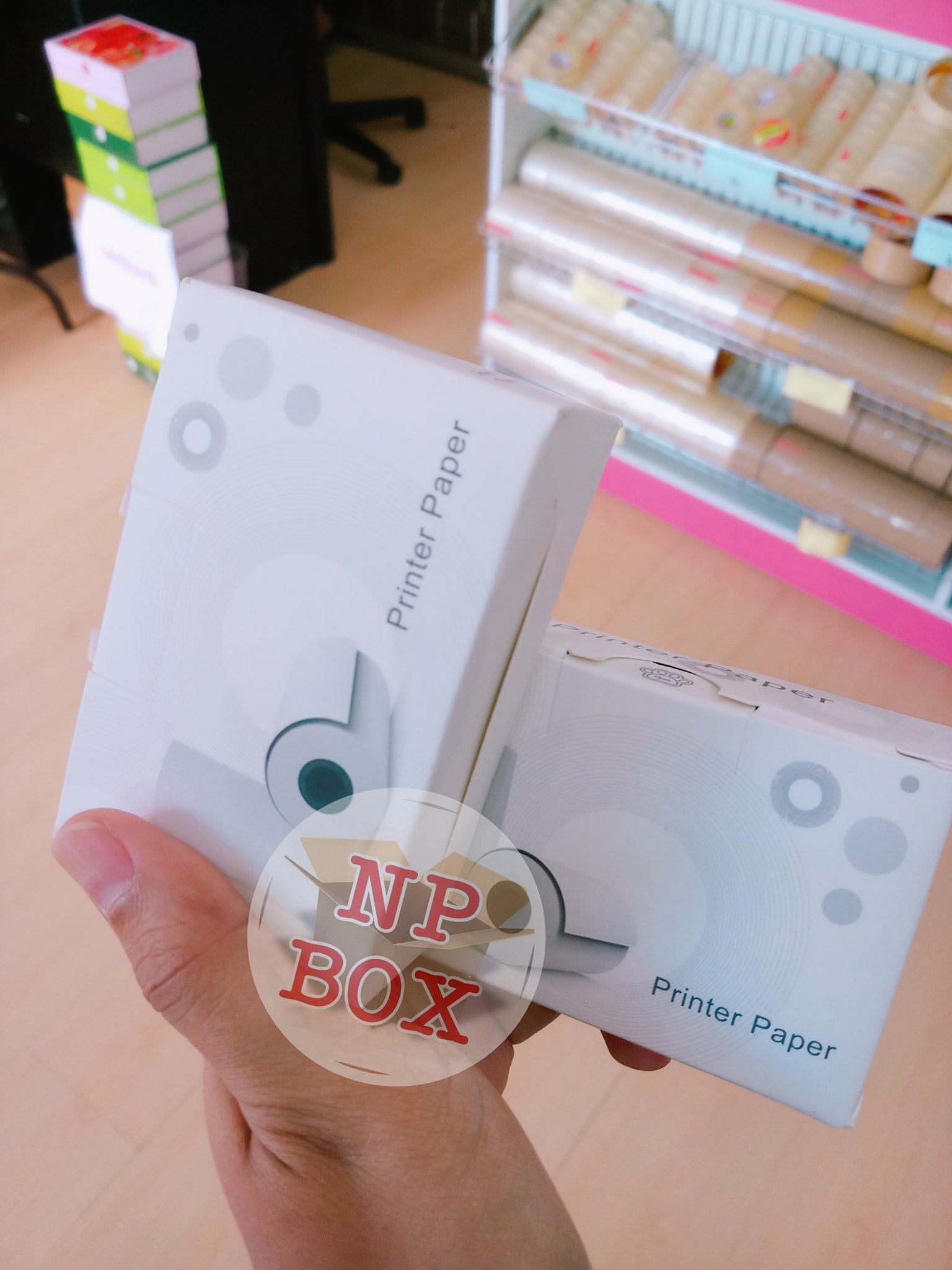 💗กระดาษสติกเกอร์แบบเต็มข... - Np Box กล่องไปรษณีย์ราคาถูกโคราช