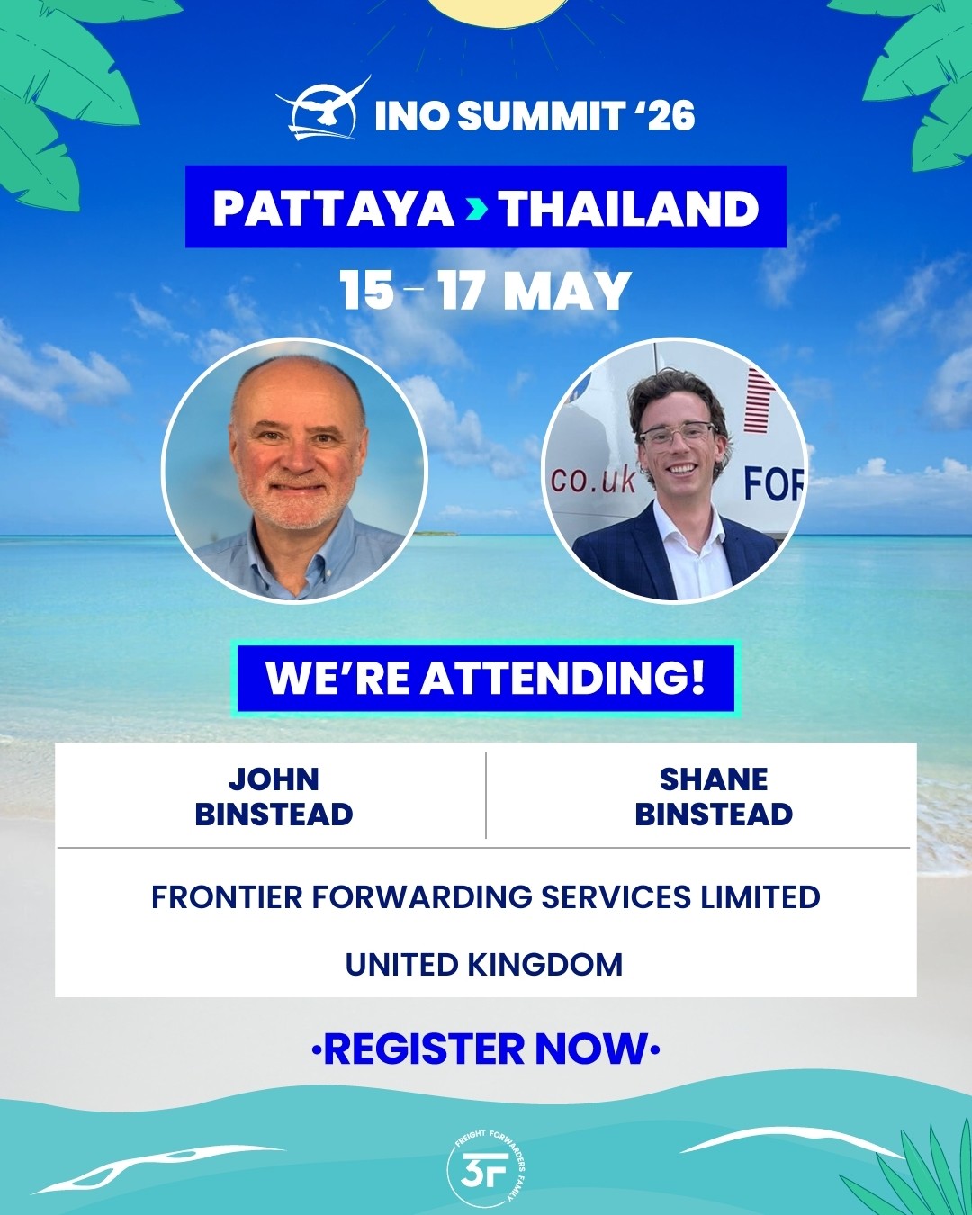 Freight - We're delighted to announce the attendance of John Binstead ...