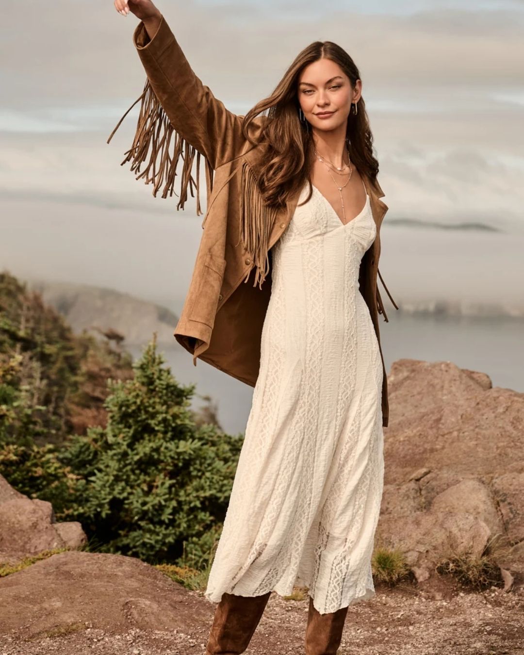 western boho chic dresses The ultimate lineup has arrived 🌾✨ From delicate lace to fringe, these textures are giving us all the dreamy golden hour feels. Which look is your favorite? 🤎 https://altardstate.shop/4cCDAAE Size:Custom Size (Add Note in Cart)