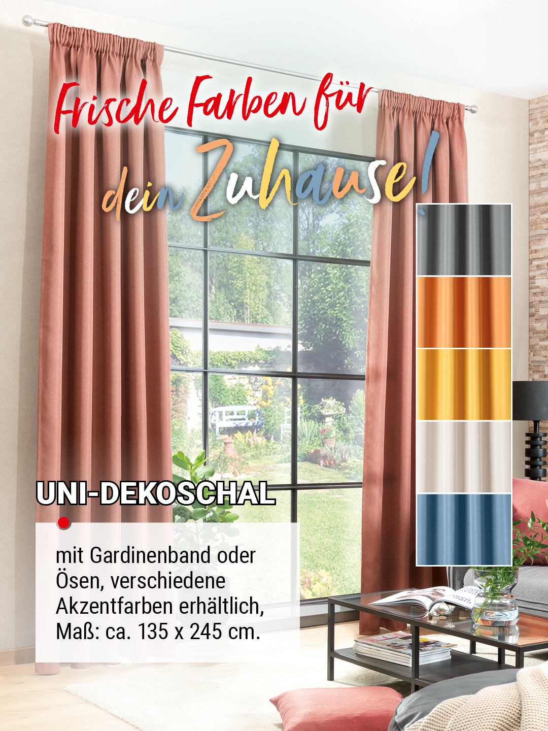 Mach dein Fenster zum Statement – mit den Uni-Dekoschals von uns. 🤩 Farben, die wirken. Stoffe, die sitzen. Beratung, die begeistert. Komm vorbei!