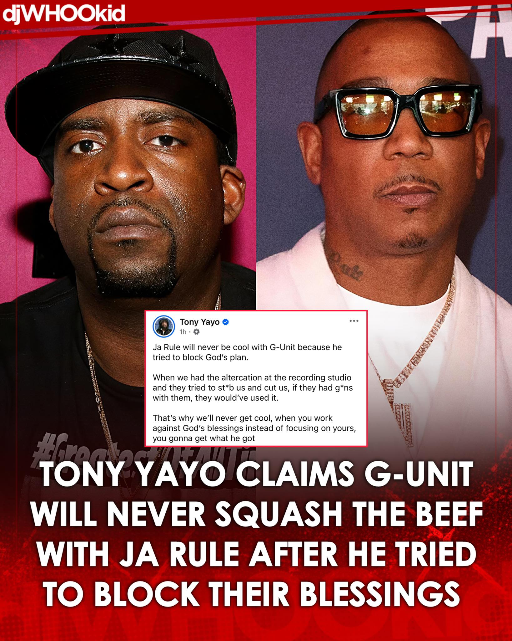 WE WILL NEVER SQUASH THAT!”?? Tony Yayo knows exactly why some 