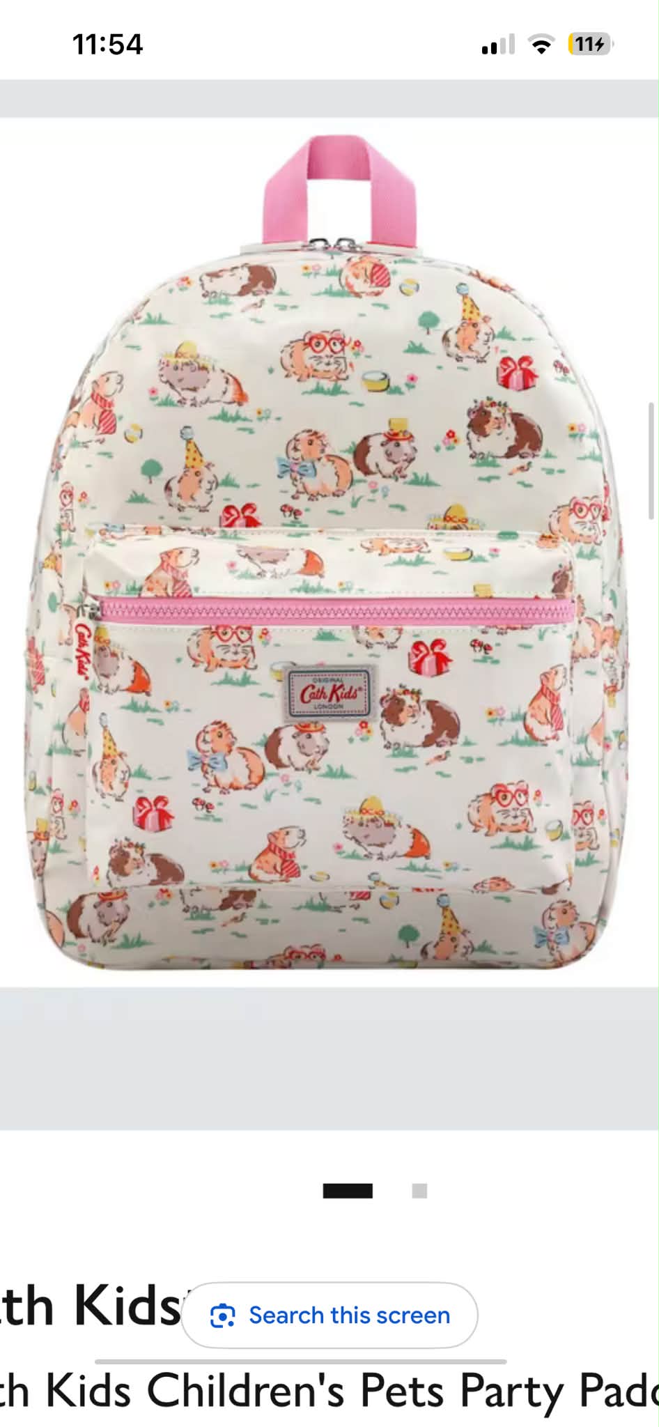 1954 backpack white kids Rosalie | Rifle Paper Co. Toddler Bag closure stash pocket BinkyBro Backpack (Checks)
