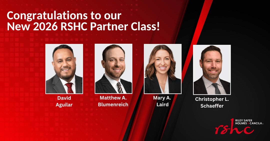 Congratulations to... - Riley Safer Holmes & Cancila LLP | Facebook