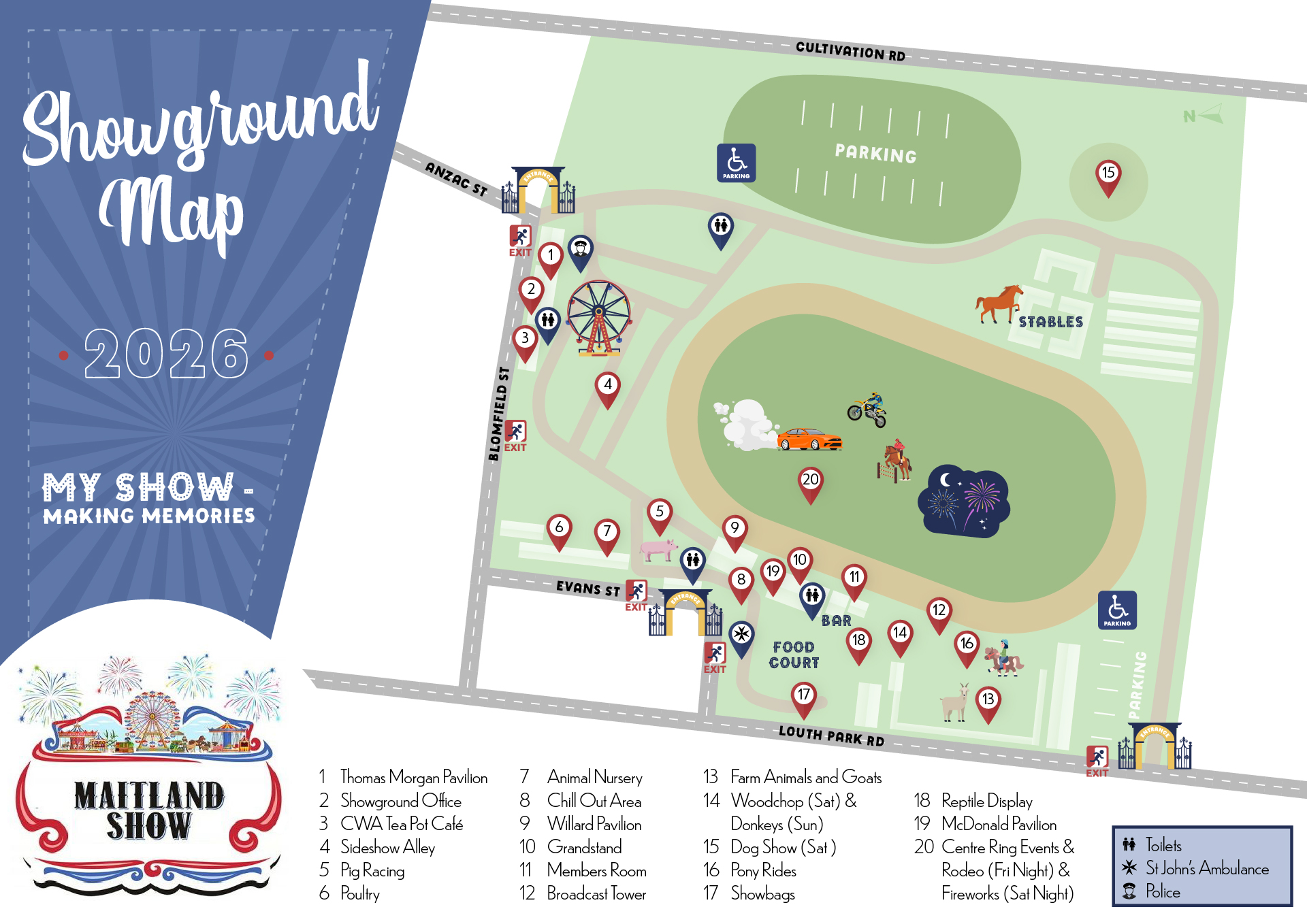 Maitland - Get to know where all the show events take place on our 2026 ...