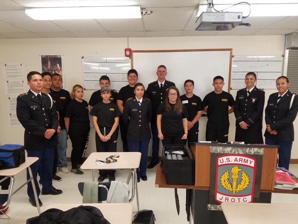 UNM Army ROTC - Cadets from UNM Army ROTC visited JROTC...