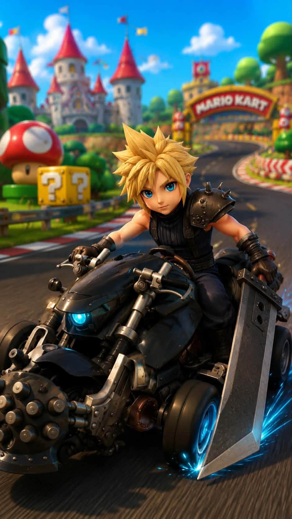 ❤️💙Characters | Final Fantasy VII x Mario Karts Style
