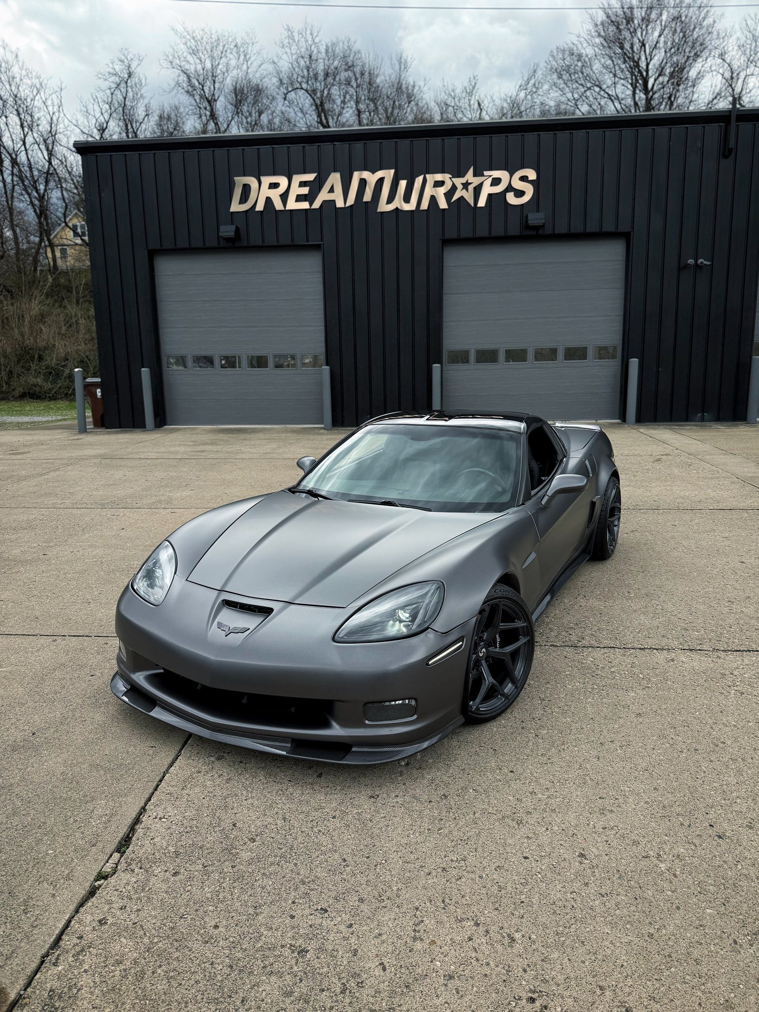 Satin Dark Grey on the outside… candy purple where it counts