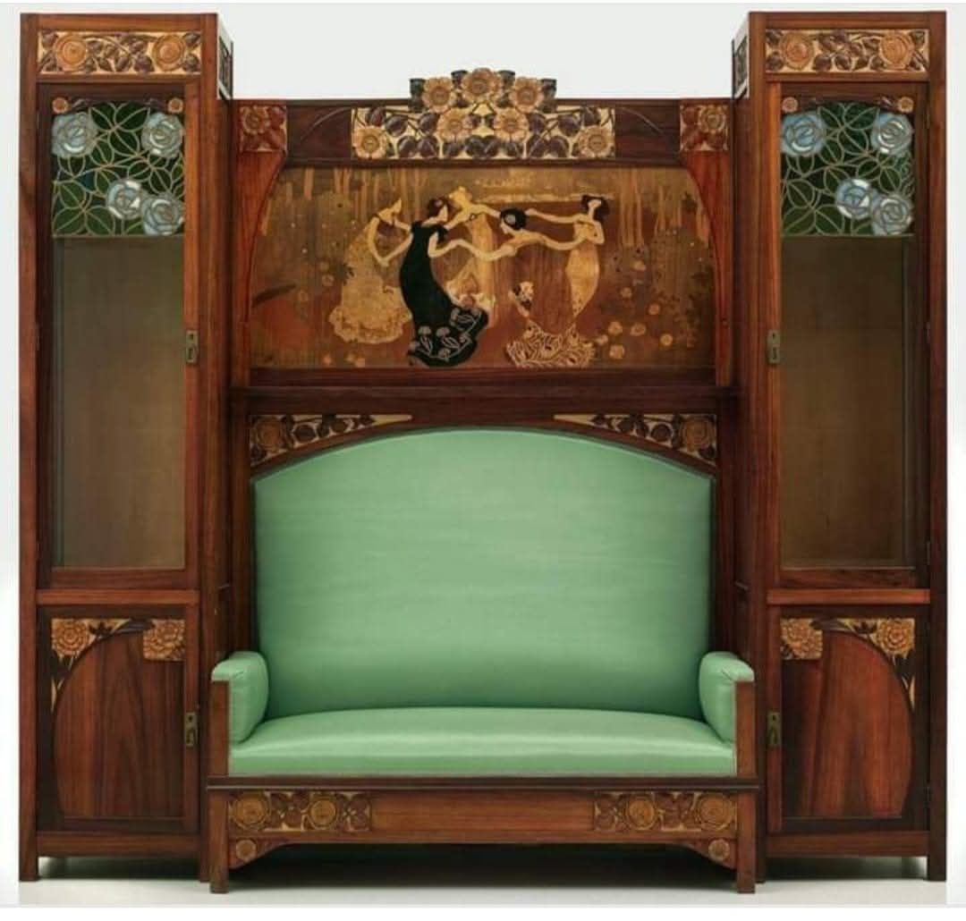 Awesome - Settee with side cabinets, 1903 by Gaspar Homar ~The ...