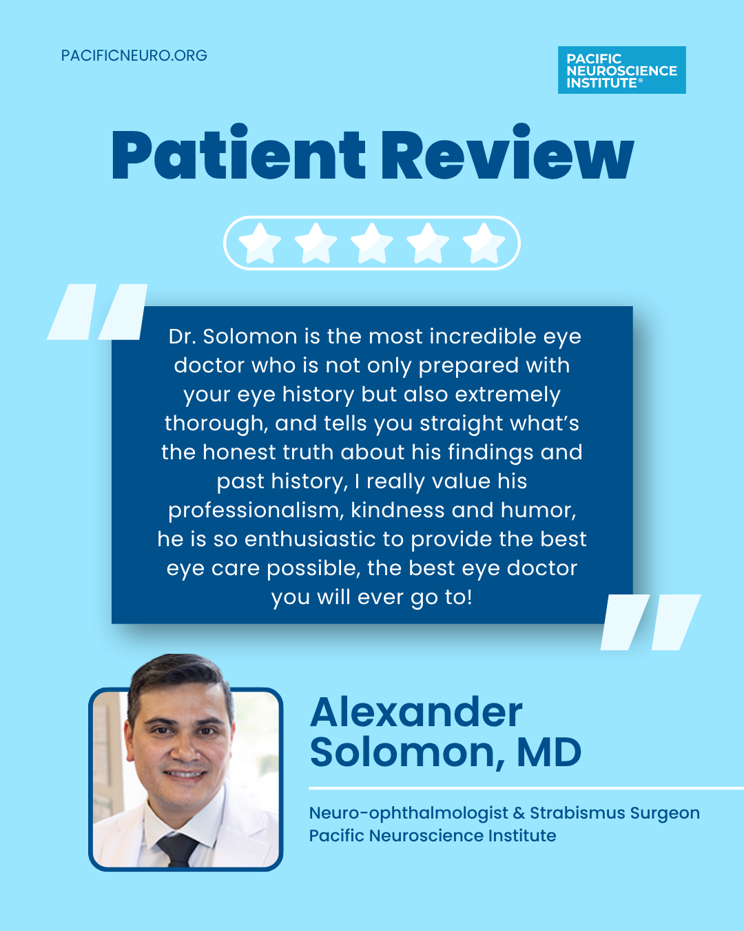 crystal white glutathione tablet review A five-star for Alexander Solomon, MD, Neuro-ophthalmology and Strabismus Surgeron at PNI. 