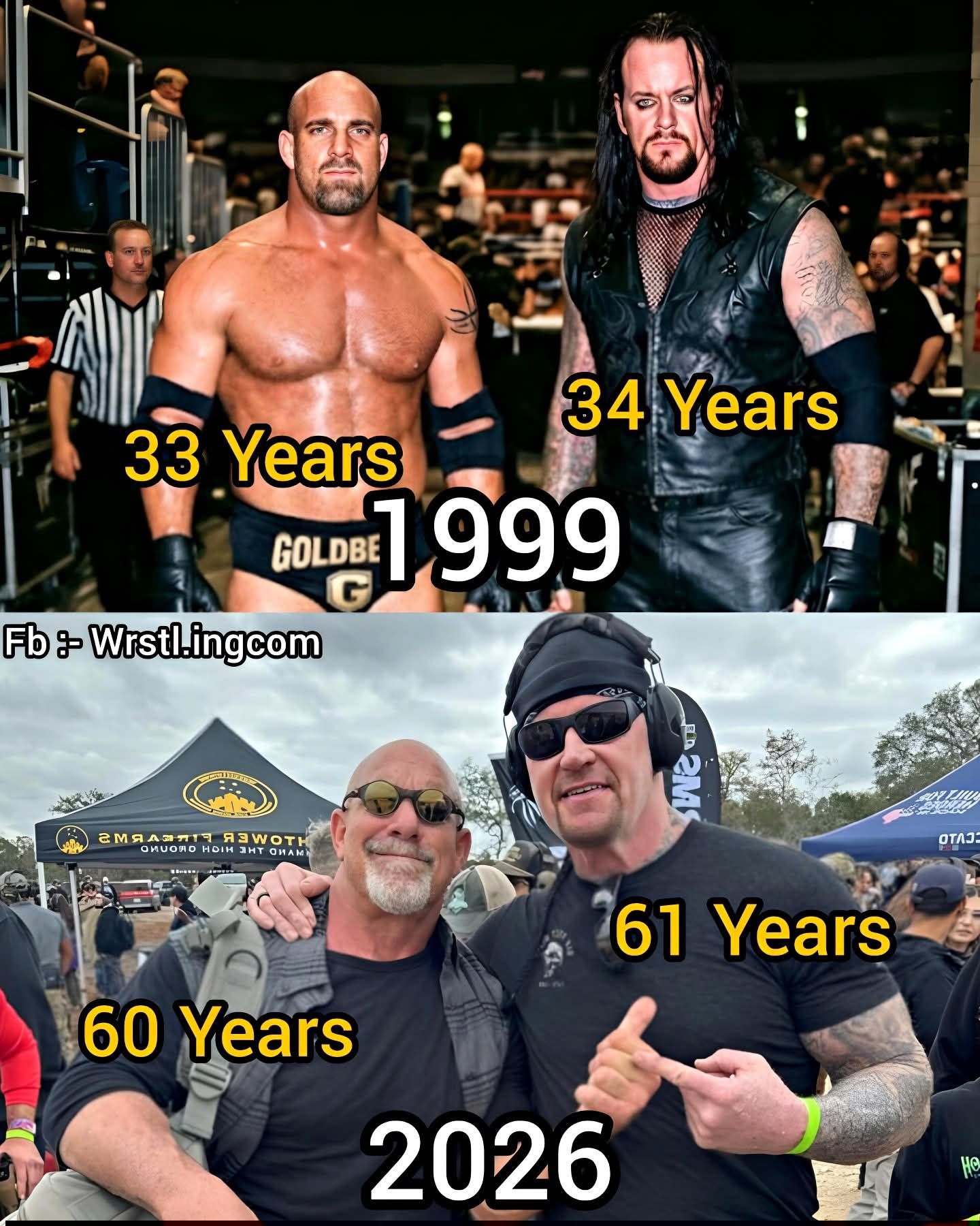 Bill Goldberg & The Undertaker ❣️ . . Ai generated image.