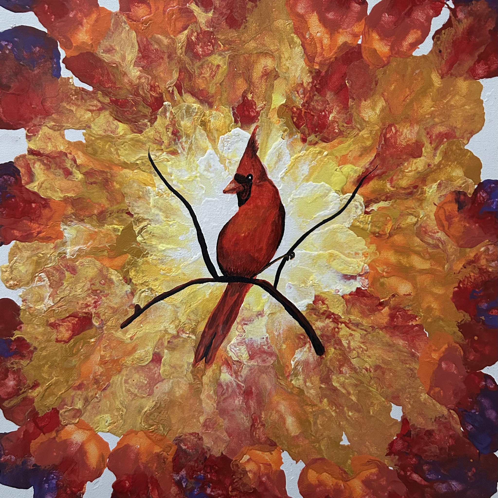 Acrylic paint beginners | I’m having a hard time naming this painting ...