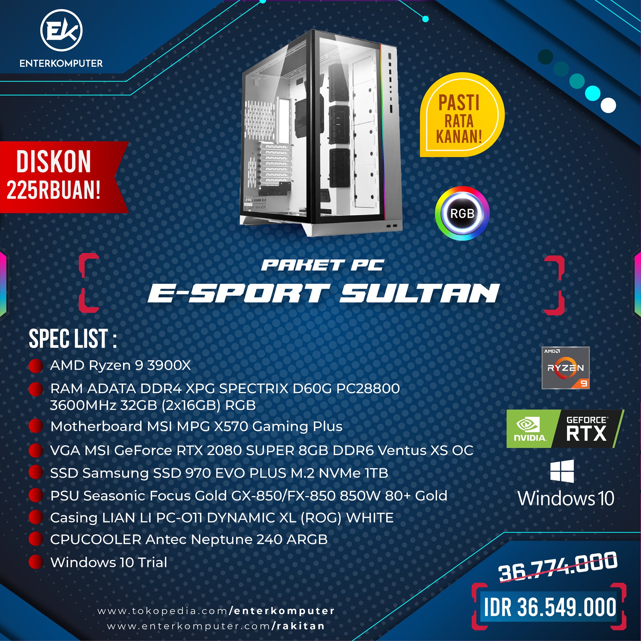 ENTER Komputer - Khusus untuk kamu para Sultan! Rakitan PC...