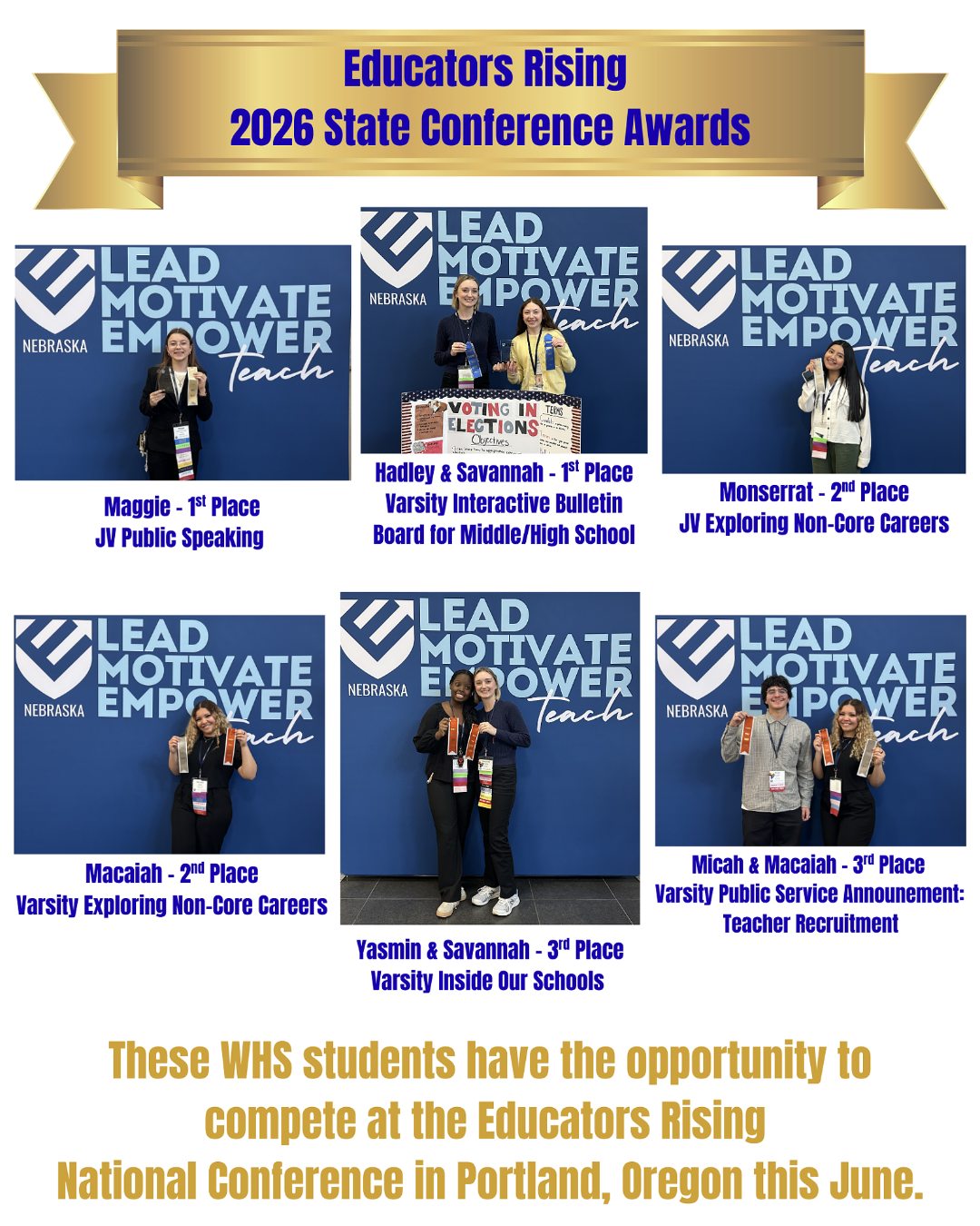 Congratulations to... - Westside High School - District 66 | Facebook