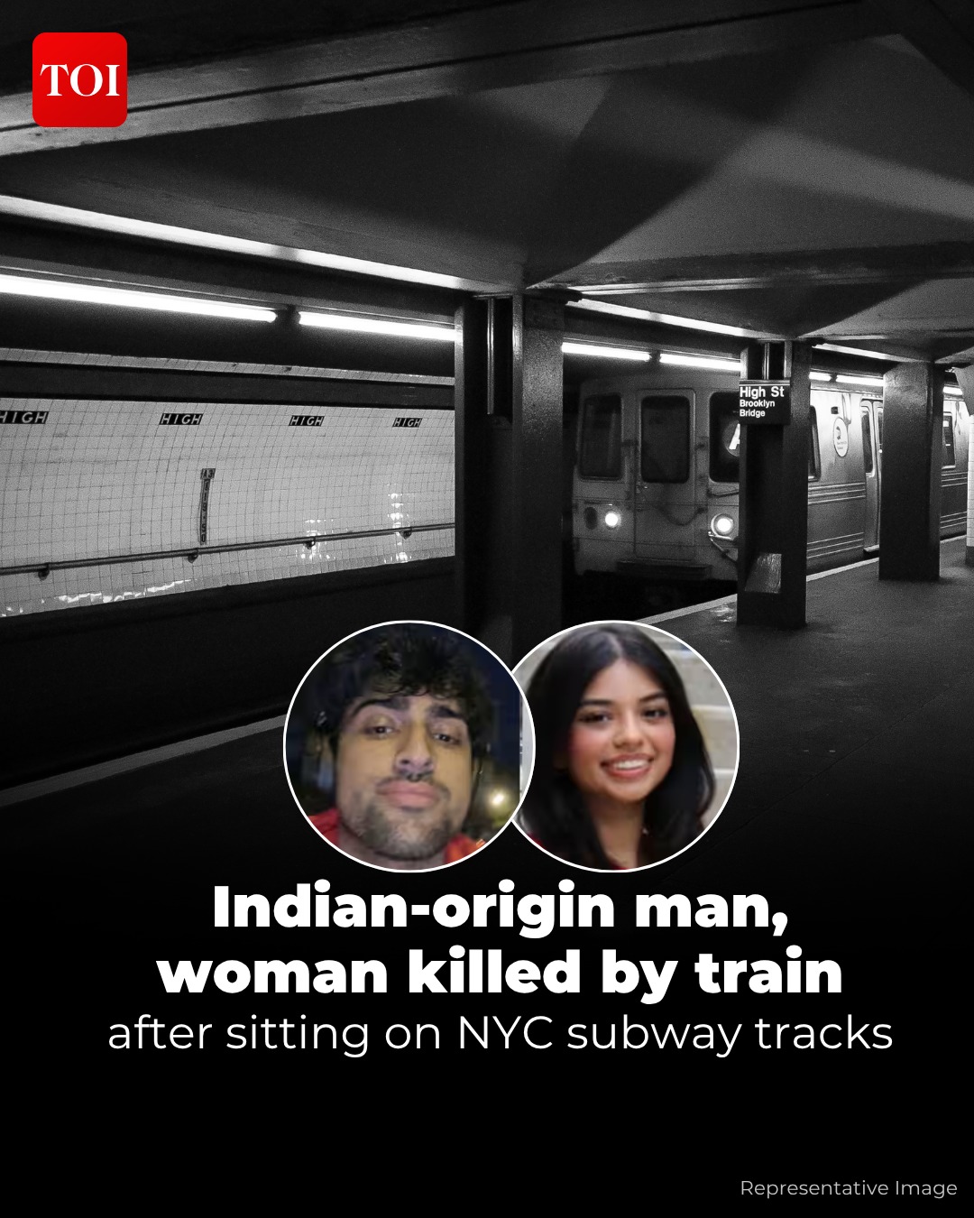 Two people of Indian-origin were fatally struck by a New York City