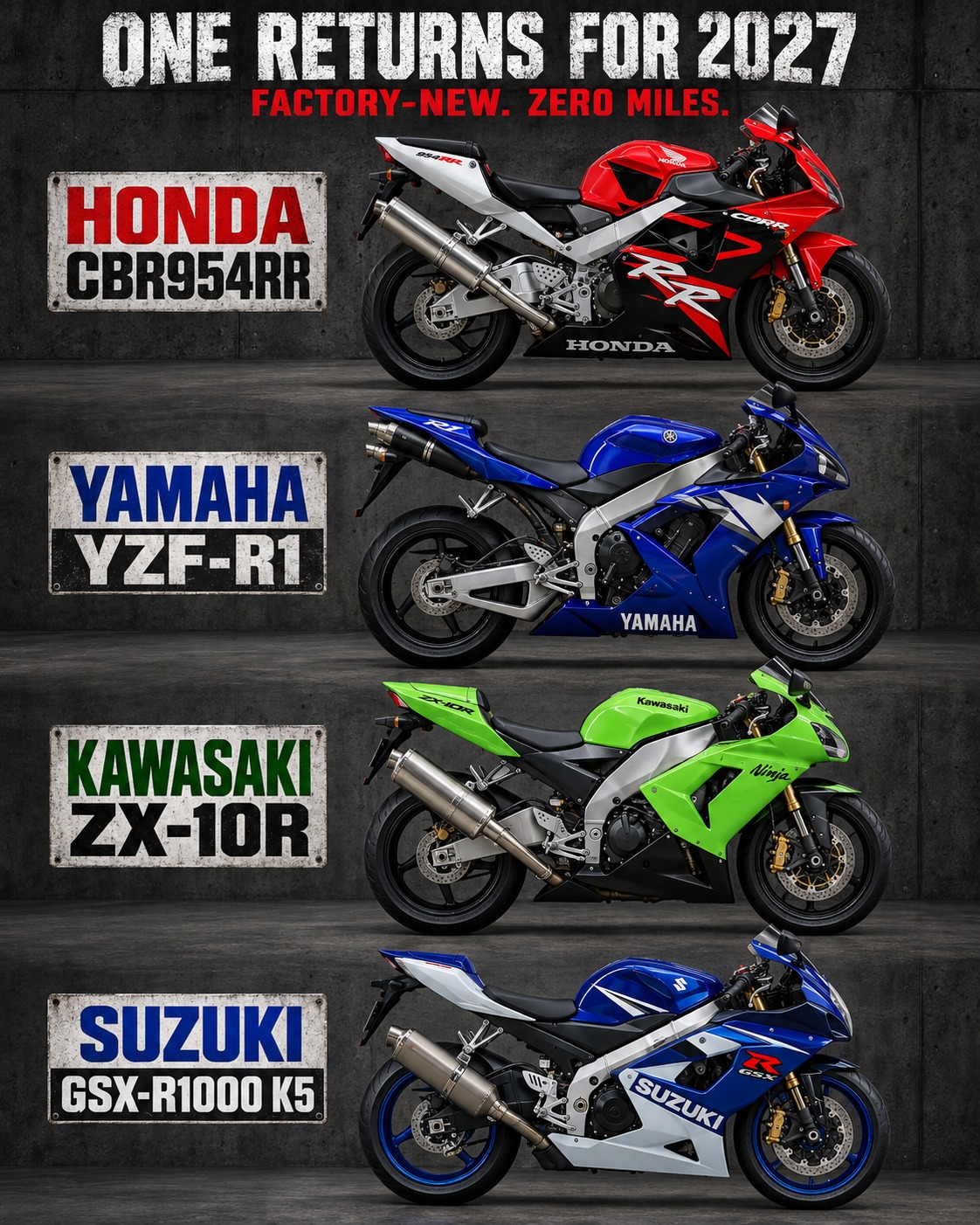 At midnight, the four Japanese manufacturers agree to do something
