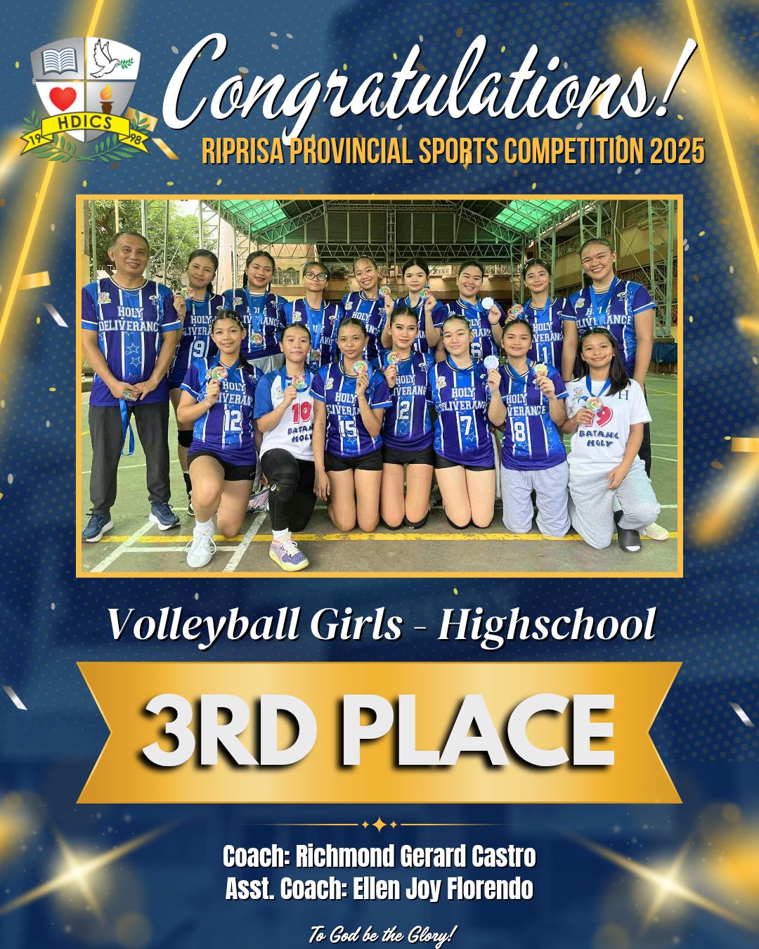 🏐 CONGRATULATIONS BATANG HOLY VOLLEYBALL HIGH SCHOOL GIRLS | 3rd Place ...
