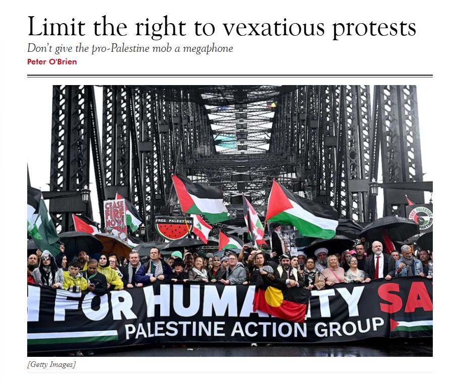 The right to protest vs common... - The Spectator Australia | Facebook