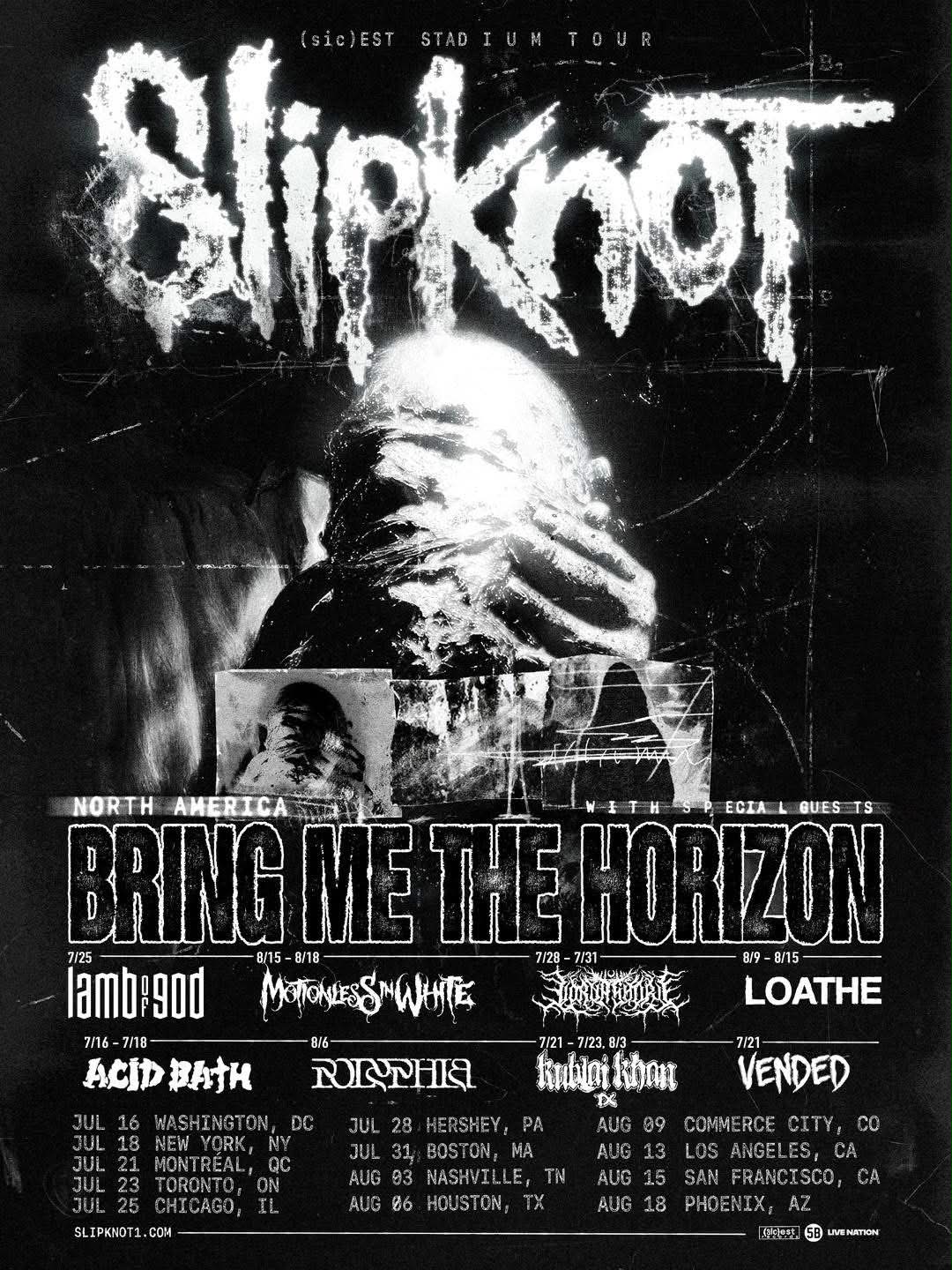 Slipknot 2027! NORTH AMERICA 2027: (sic)est Stadium Tour with