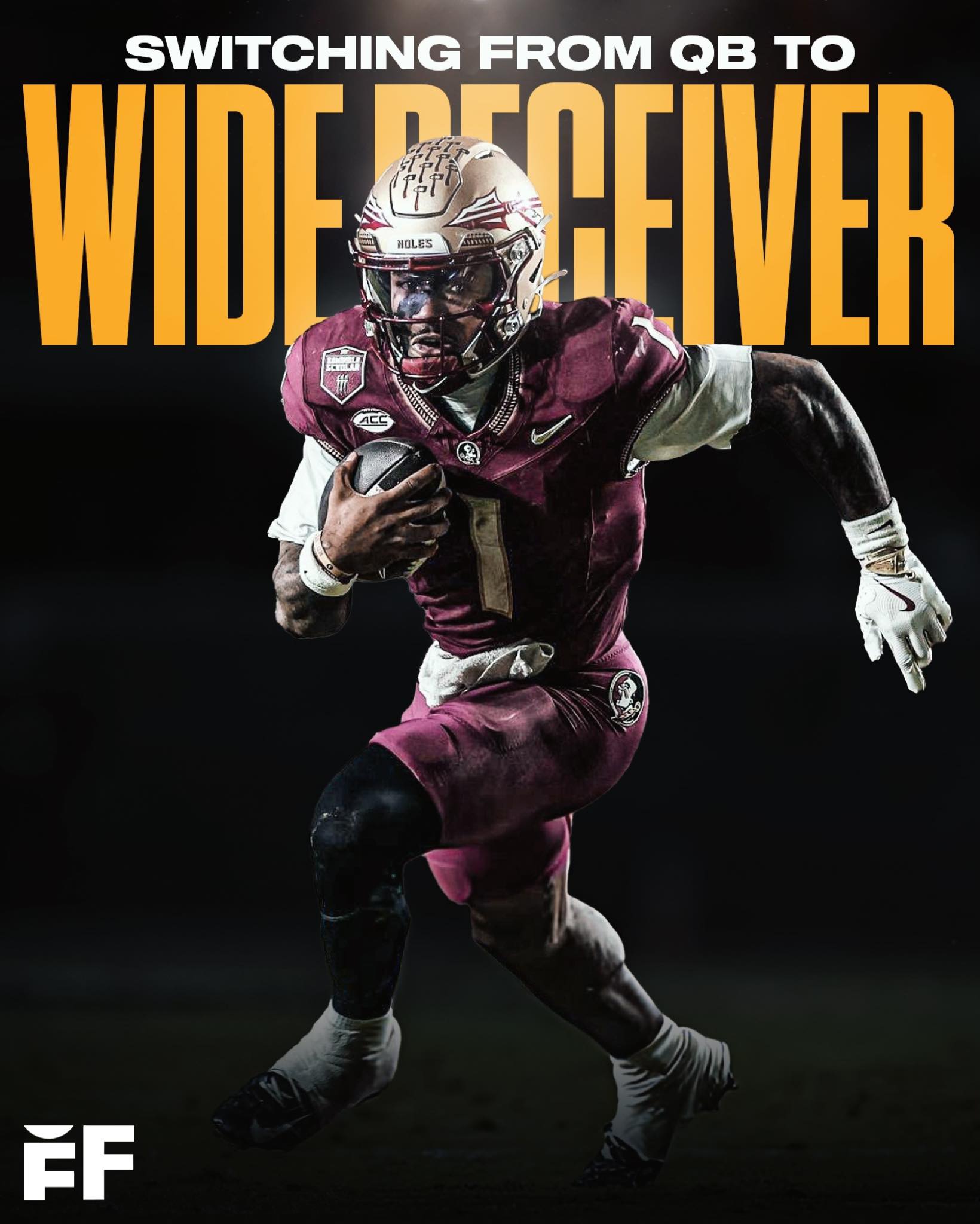 Florida State UDFA QB Tommy Castellanos is switching to wide