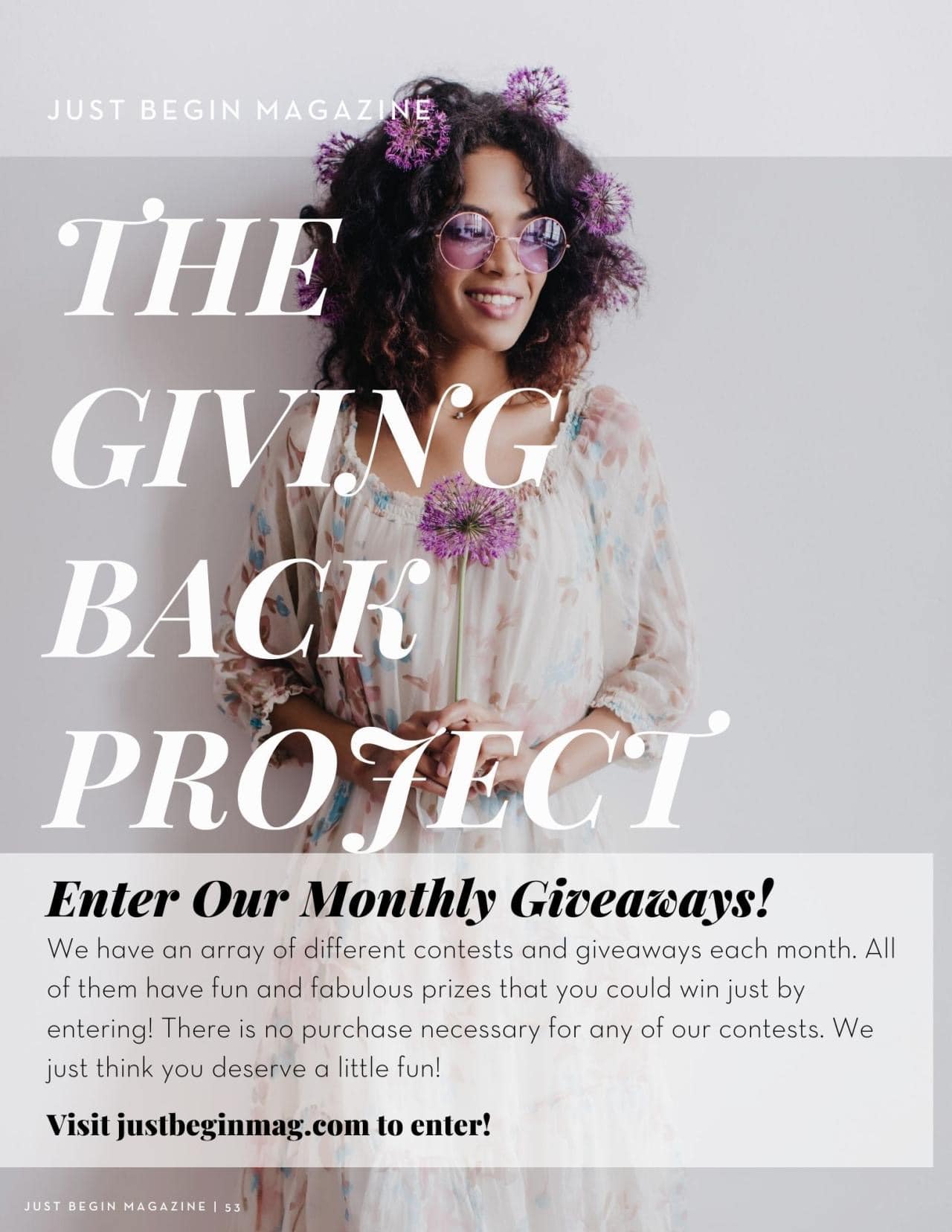 Just - If you haven't checked out the GIVING BACK PROJECT you are ...
