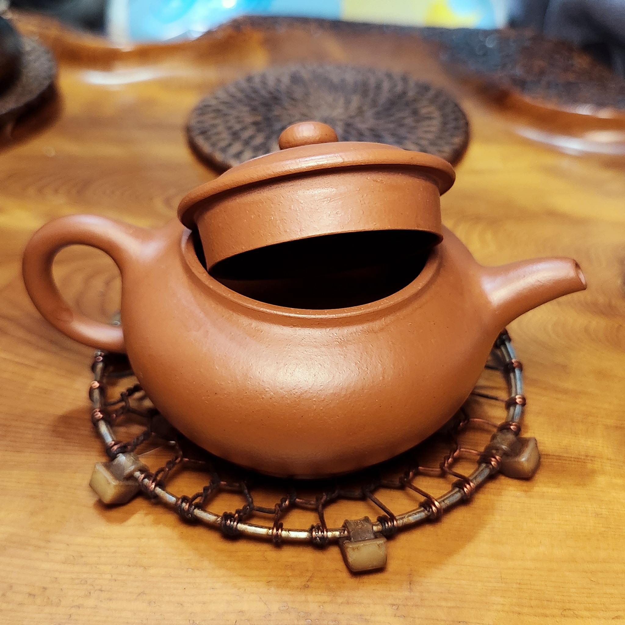 早期朱泥小品詩句款孟臣製